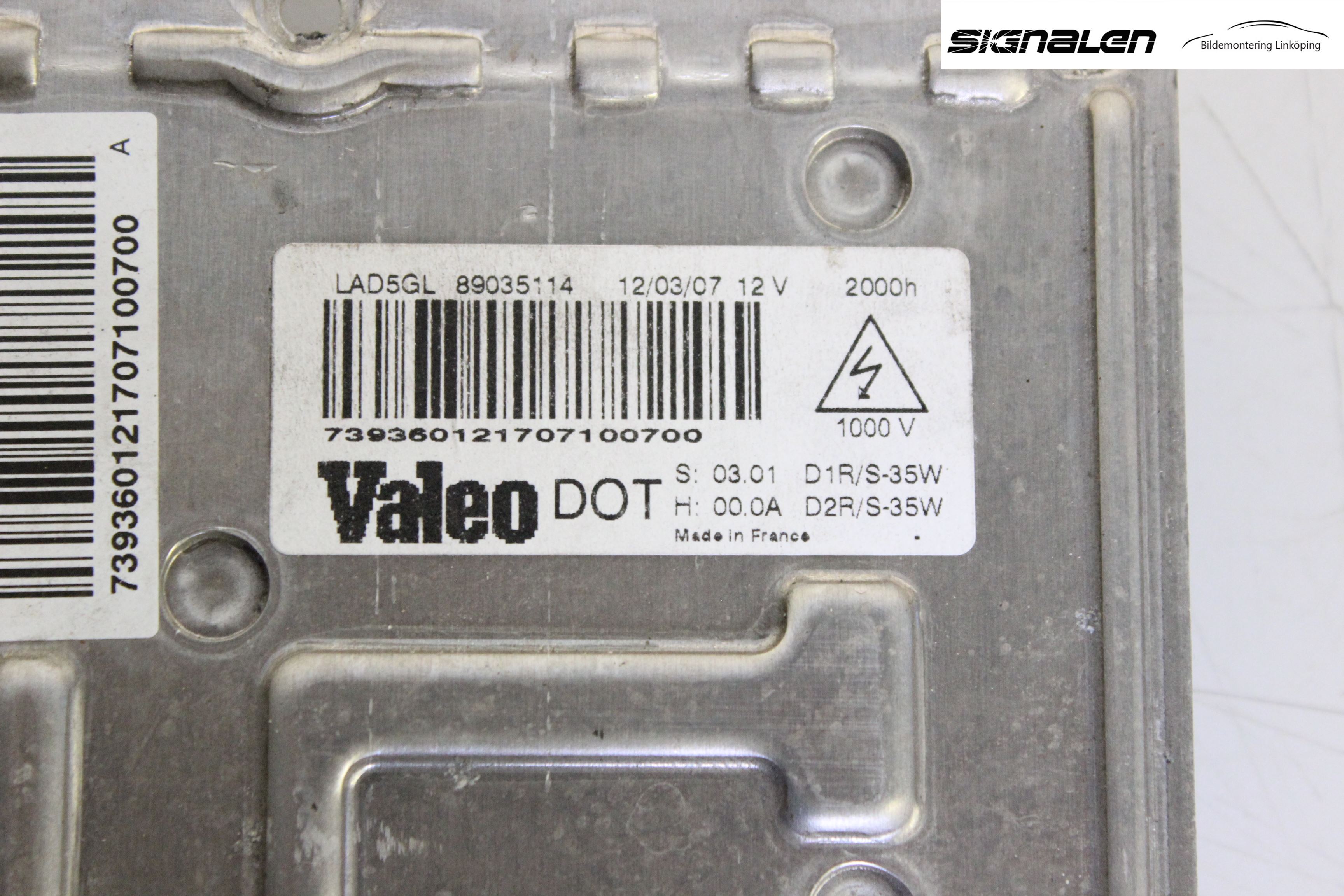 Citroen C5     05-08 Styrenhet Strålkastare