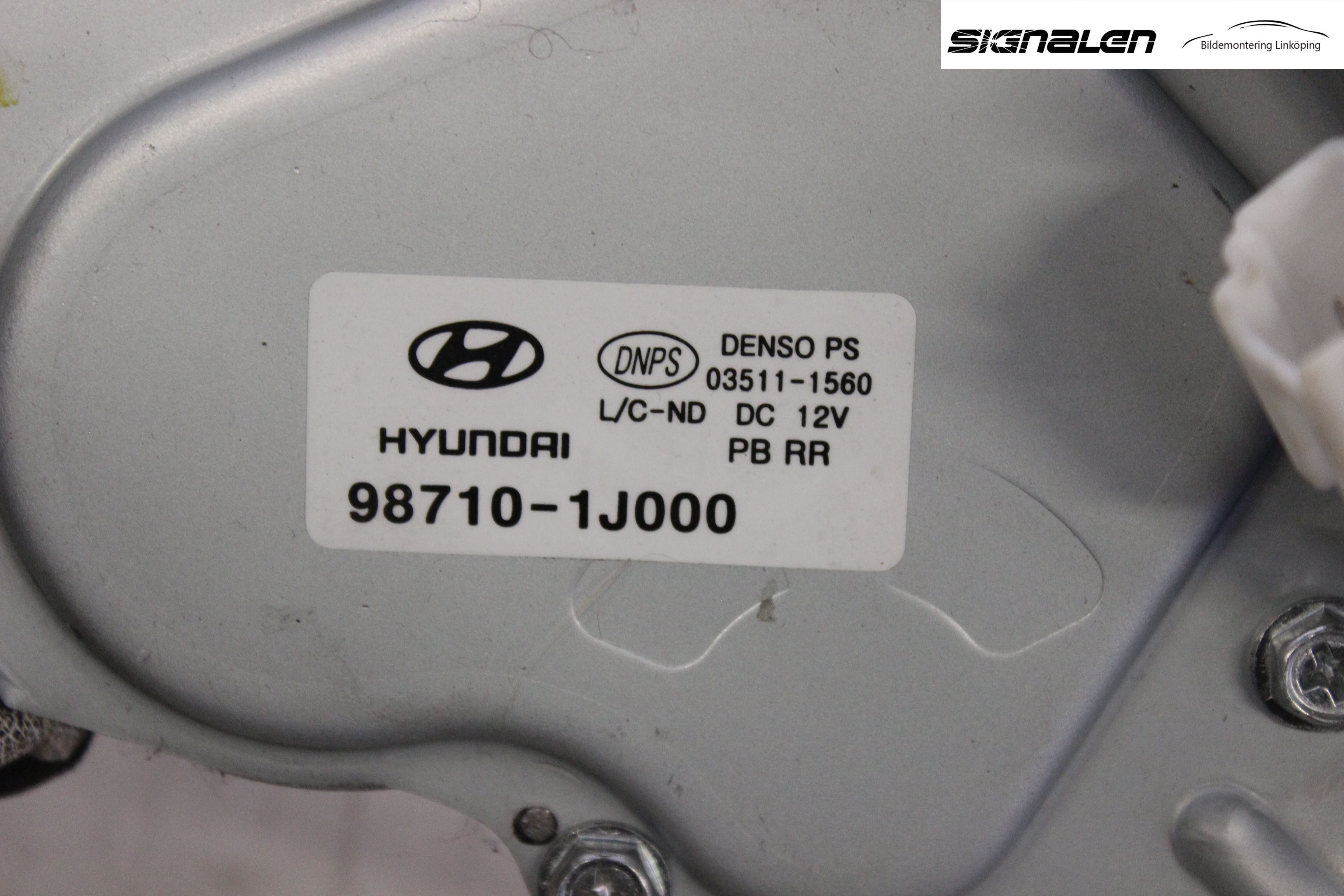 Hyundai i20 PB 09-14 Torkarmotor Baklucka