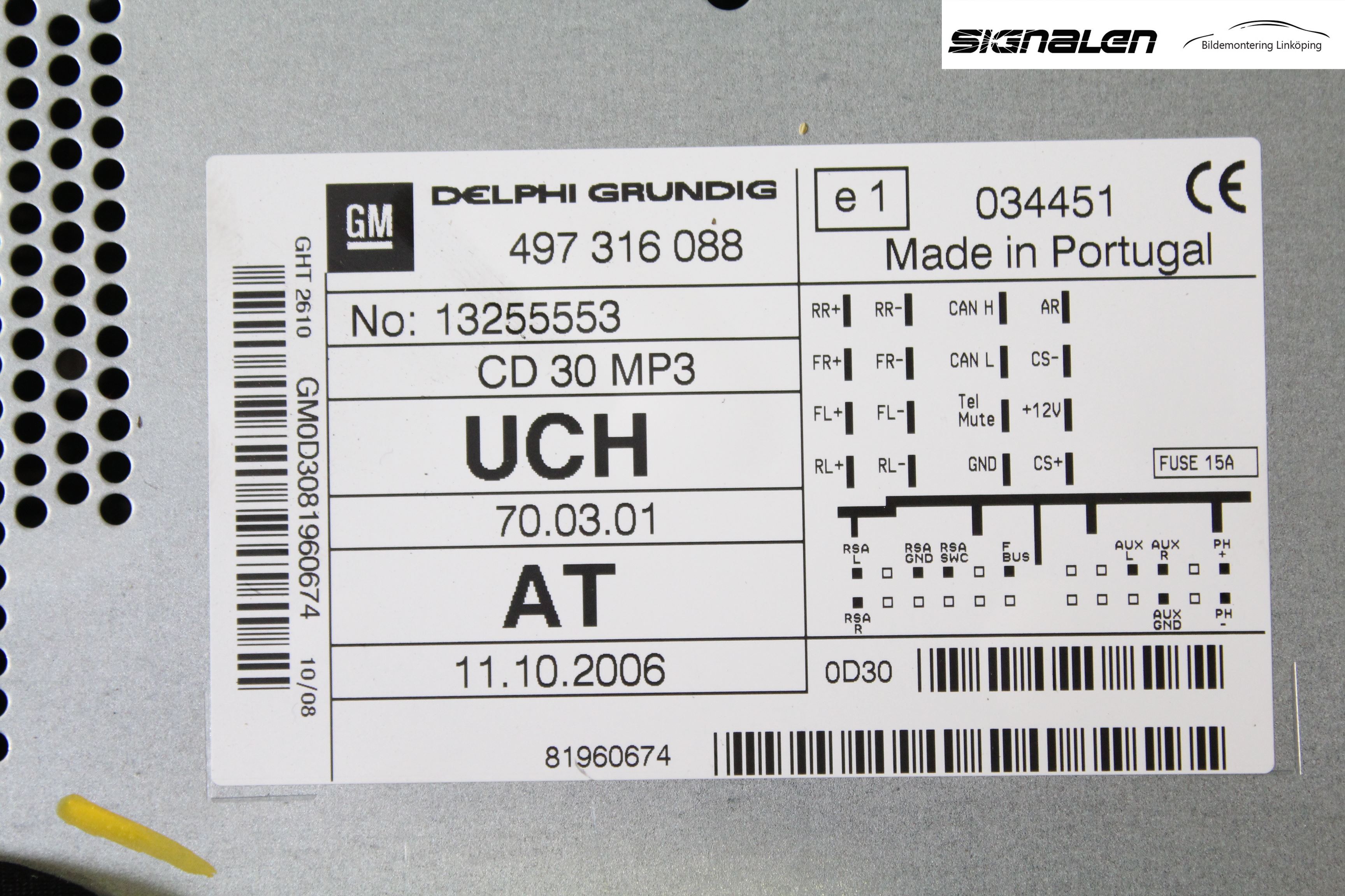 Opel ASTRA H 04-12 Cd Radio - Multimediapanel