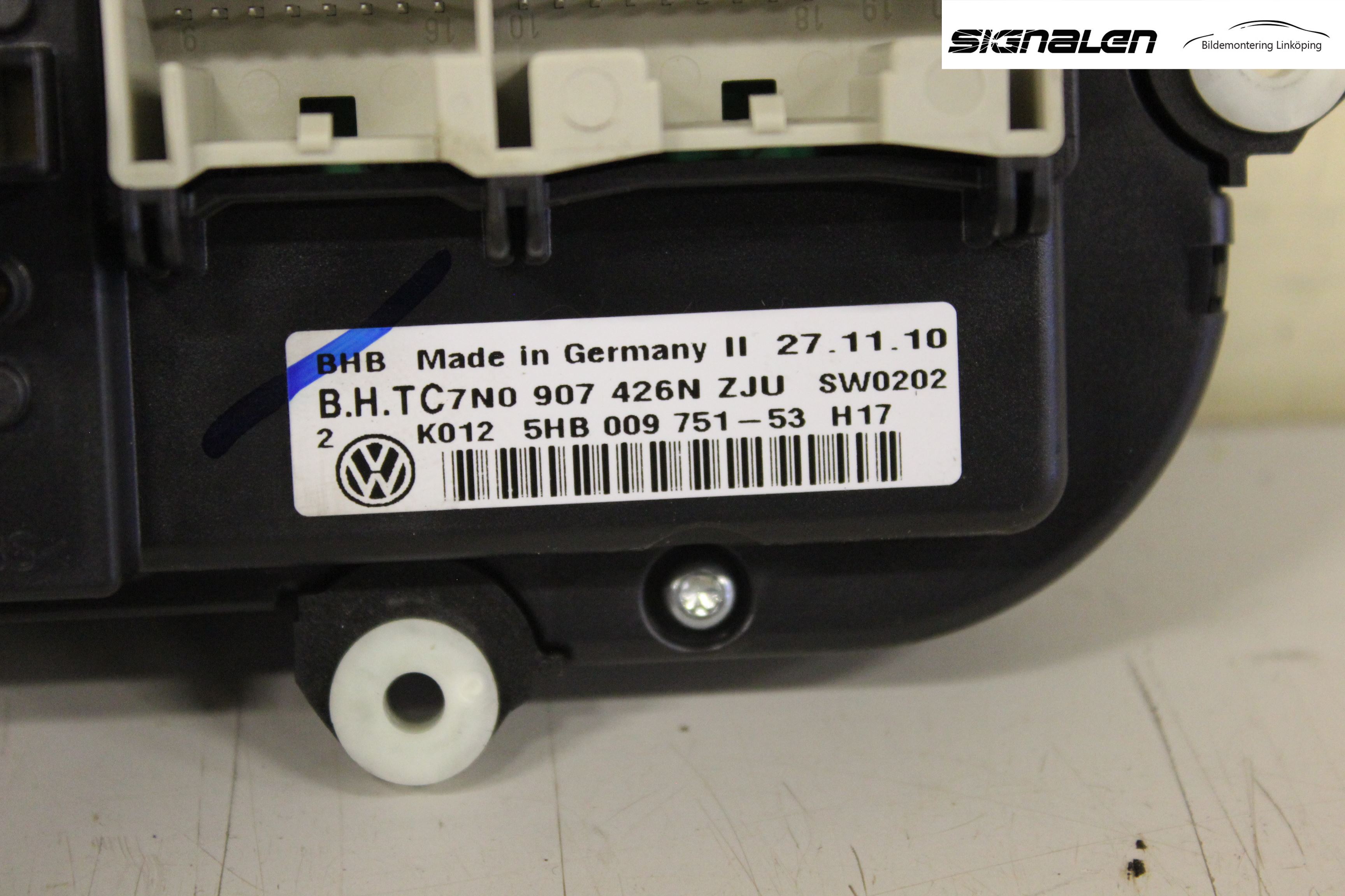 Volkswagen VW CADDY 11-15 Ac Styrenhet Ac Manöveren