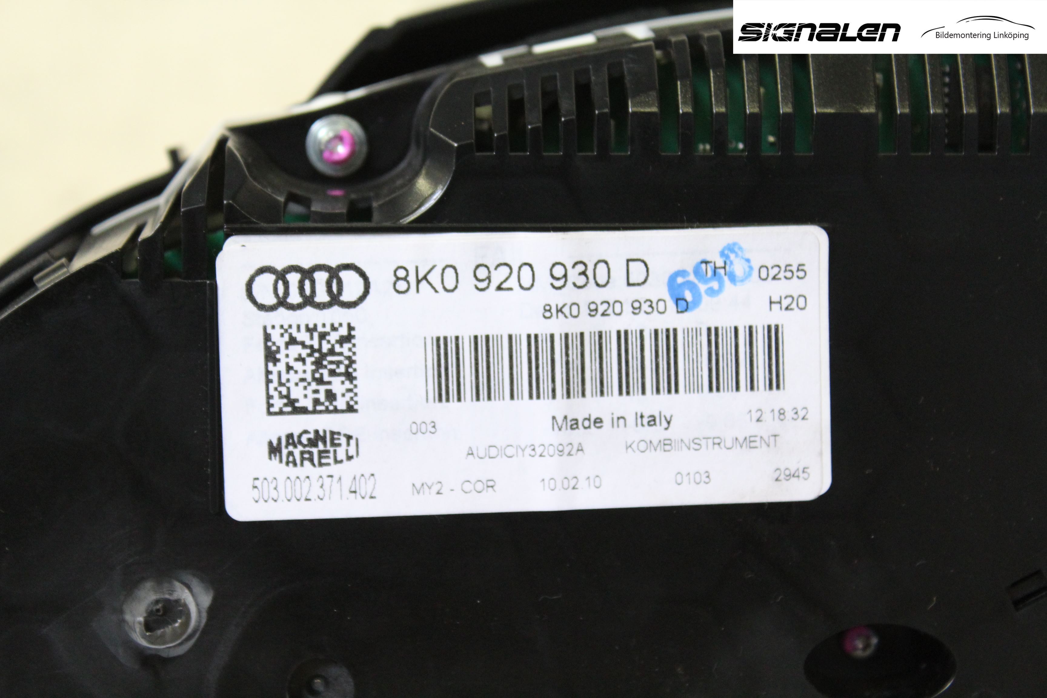 Audi A4/S4 08-11 Instrument Komb