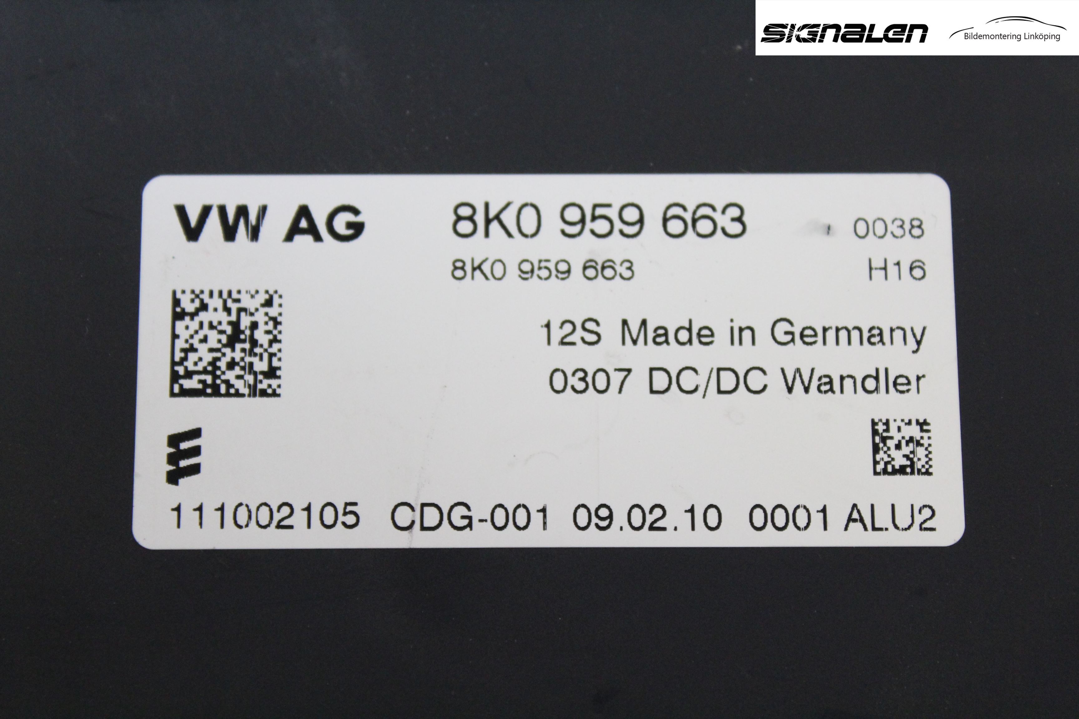 Audi A4/S4 08-11 Styrenhet Övrigt