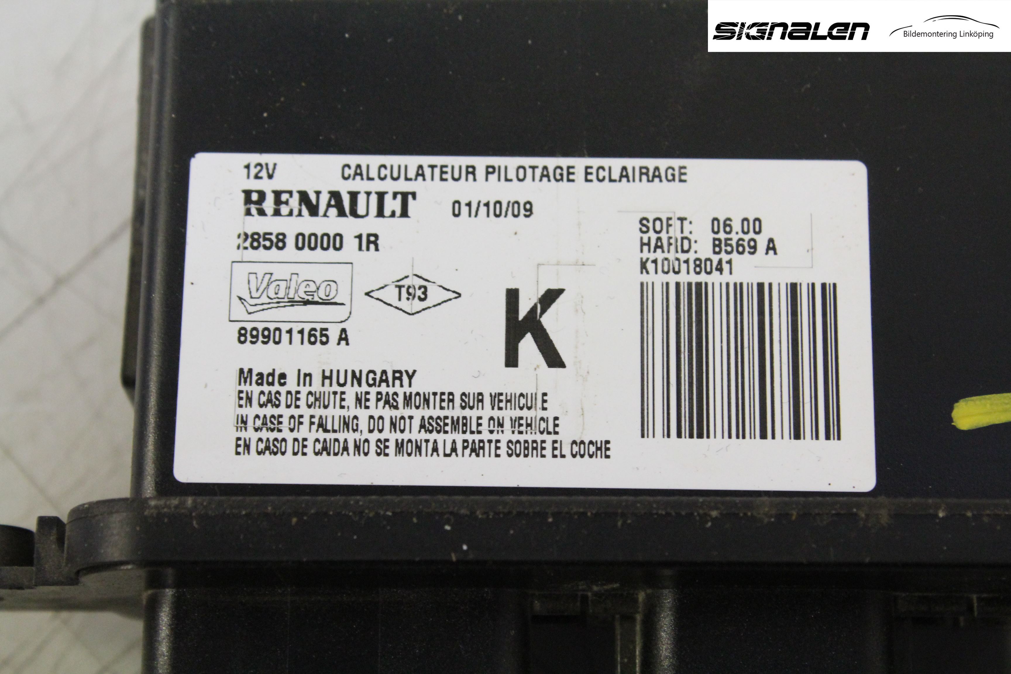 Renault LAGUNA III 08-10 Styrenhet Övrigt