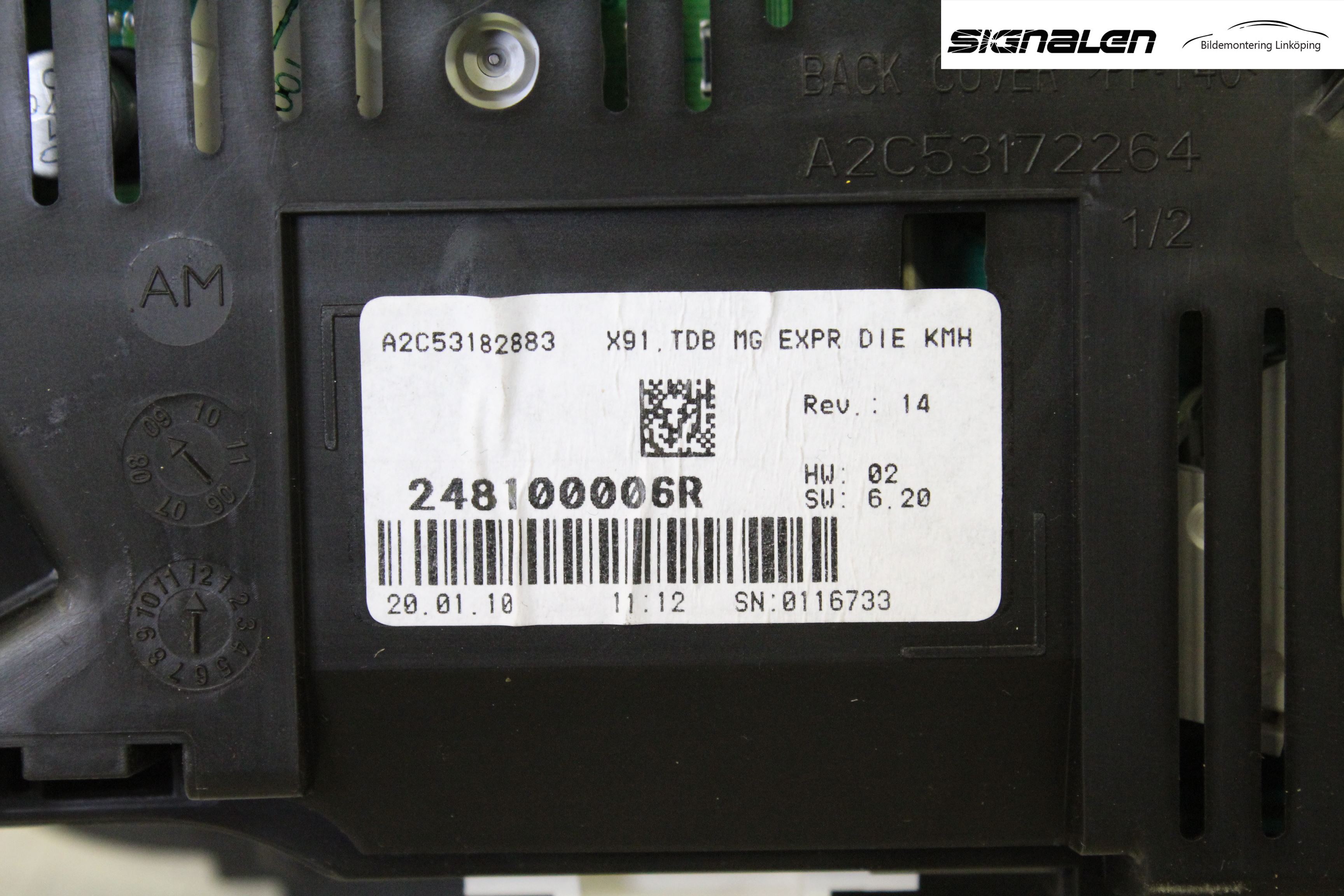 Renault LAGUNA III 08-10 Instrument Komb