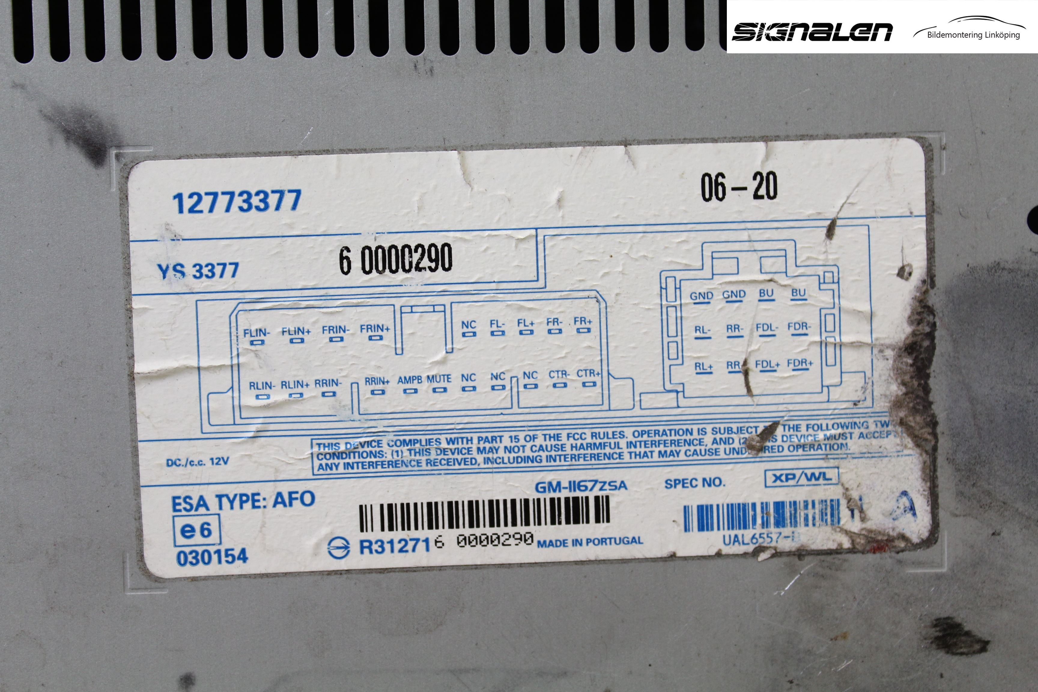 Saab 9-3 VER 2 Radio-Stereo Förstärkare