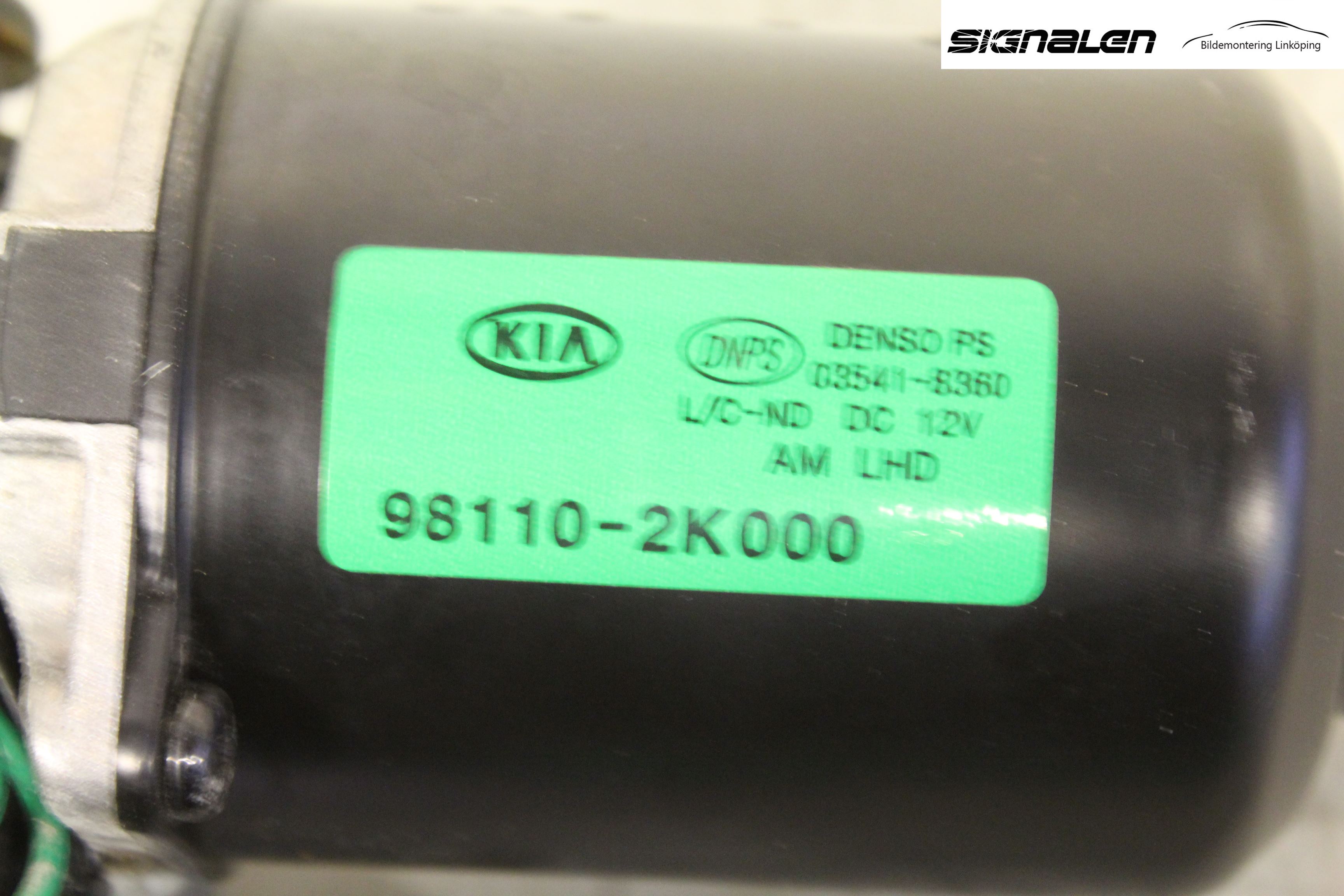 Kia SOUL 09- Torkarmotor Vindruta