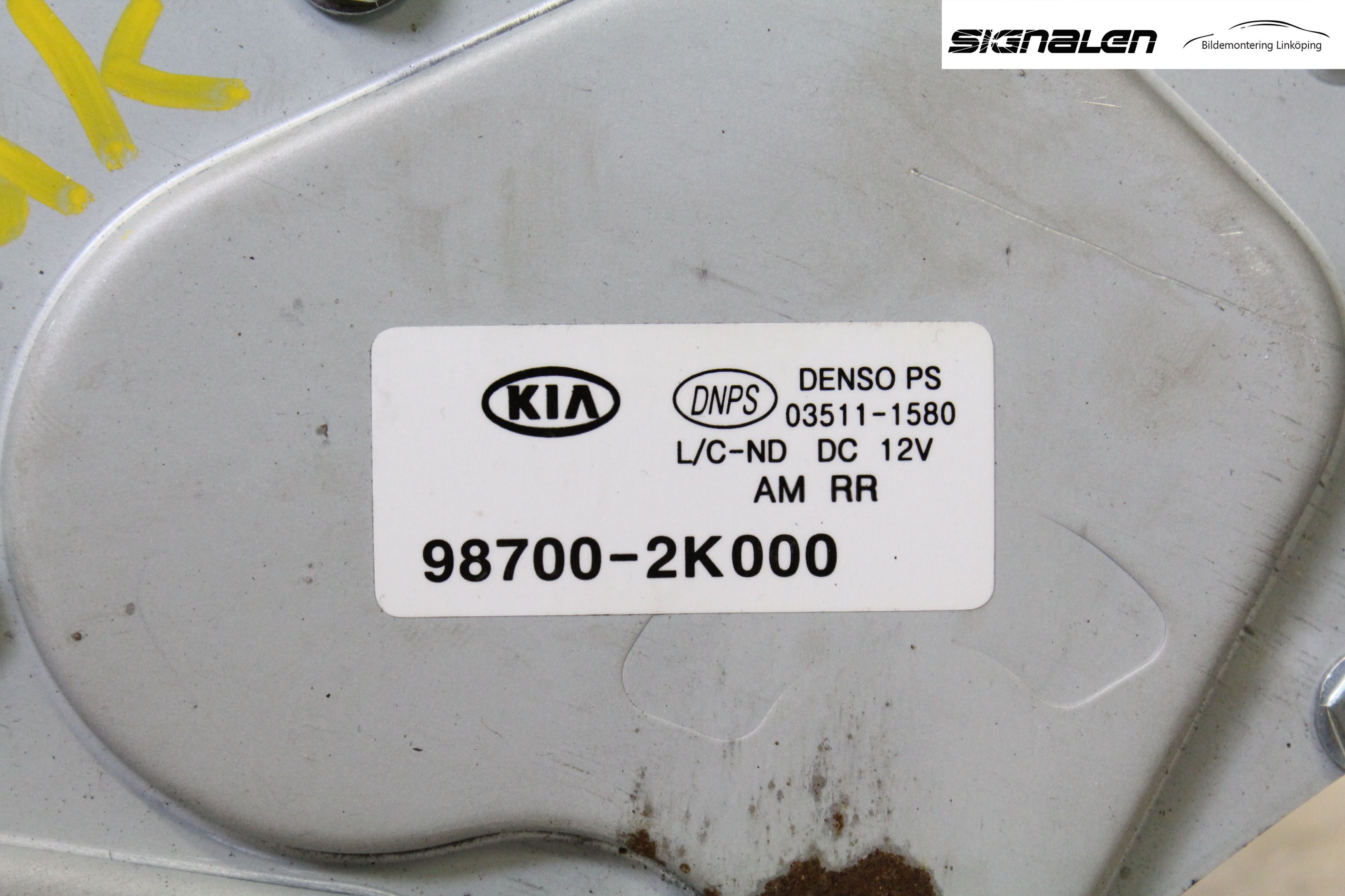 Kia SOUL 09- Torkarmotor Baklucka