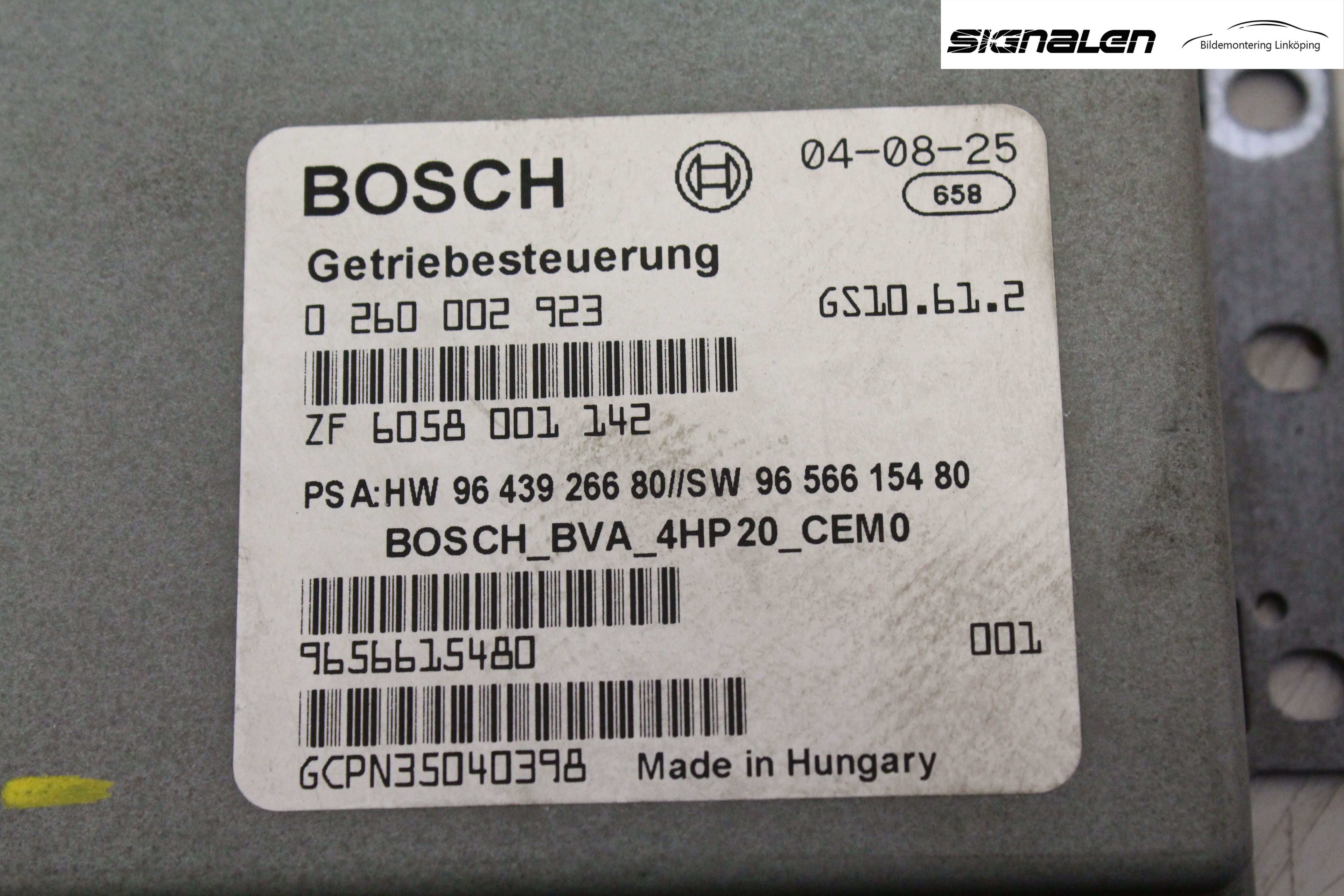 Peugeot 407 Styrenhet Växellåda