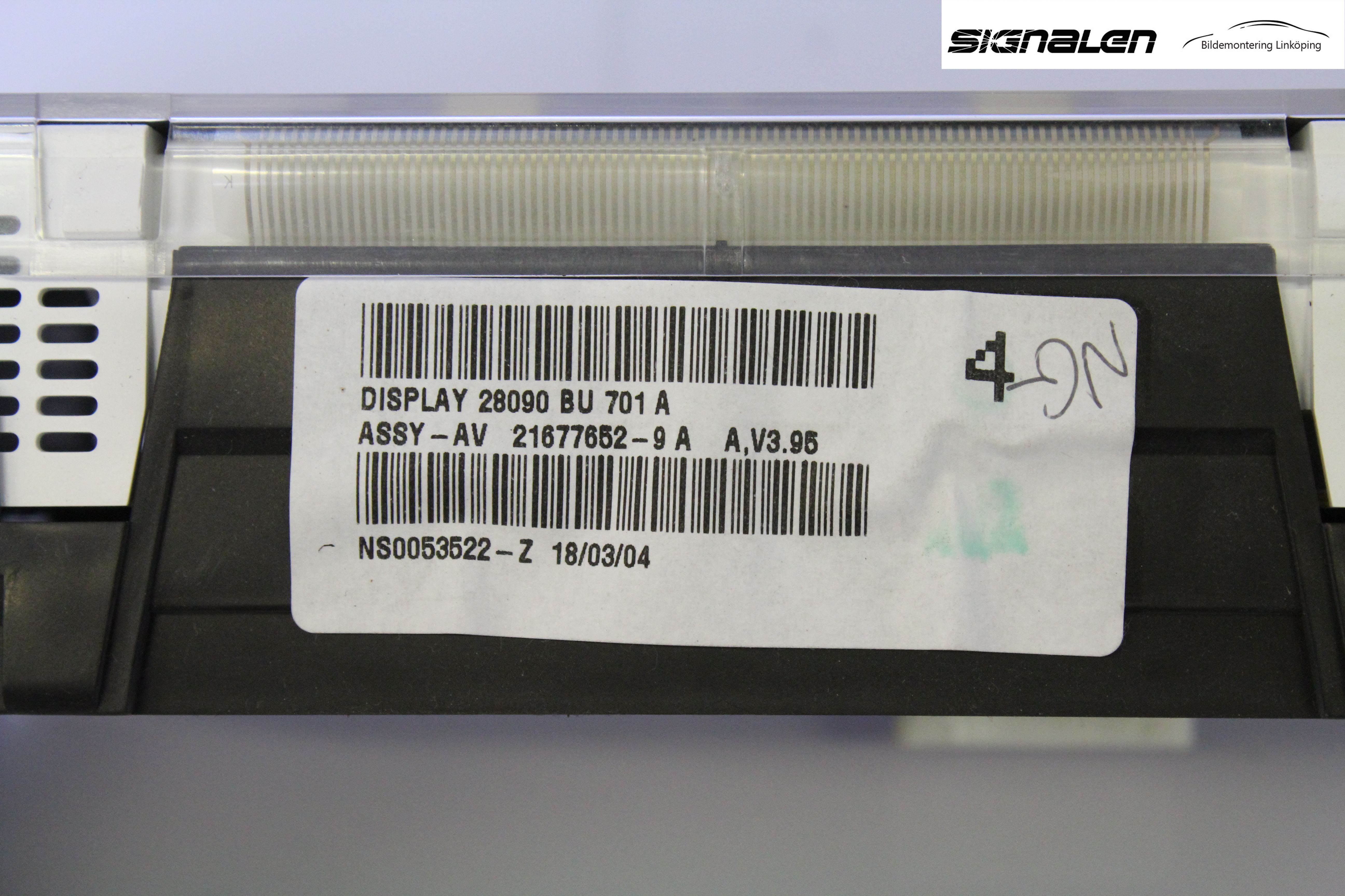 Nissan ALMERA    00-06 Färddator