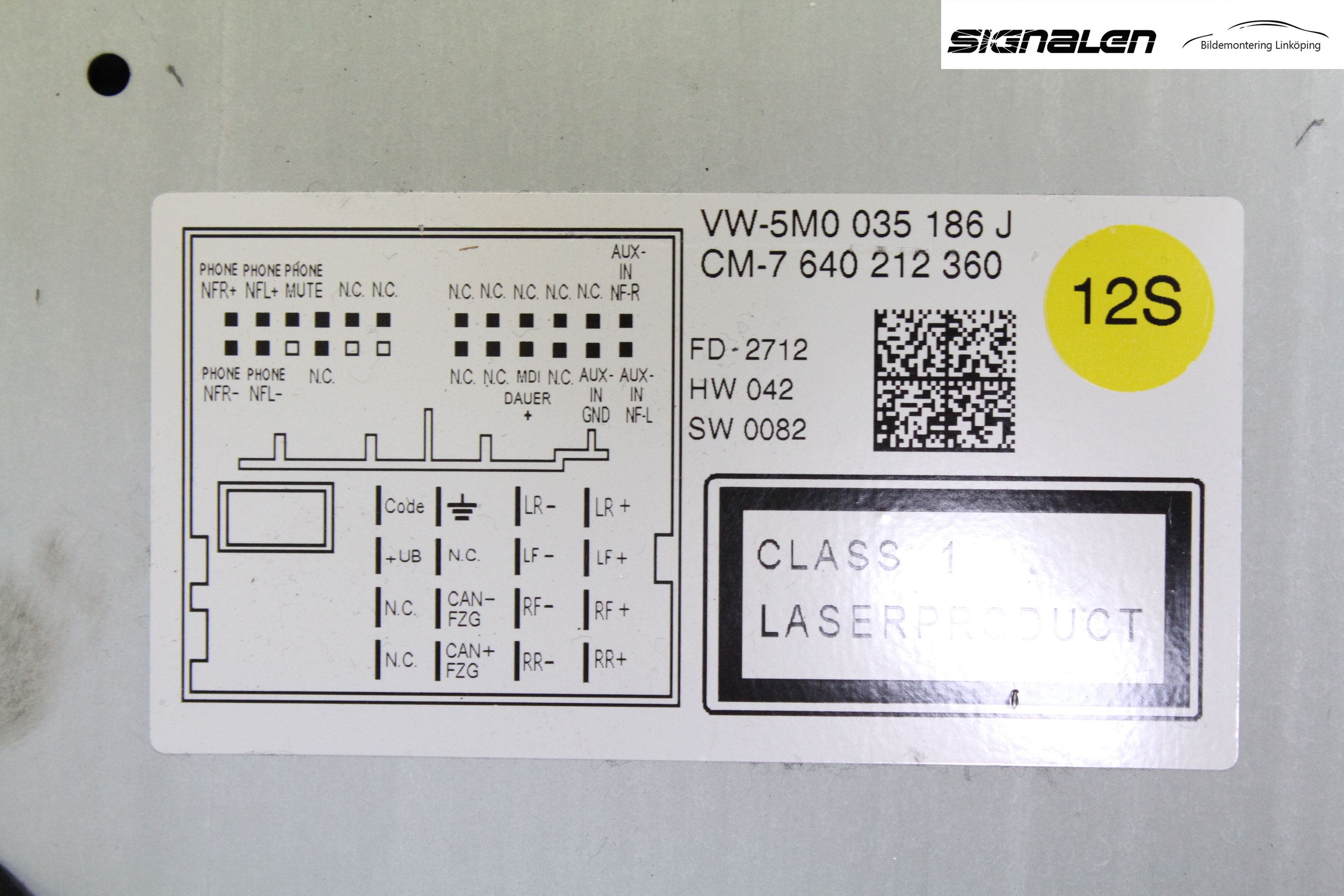 Volkswagen VW POLO 10-17 Cd Radio - Multimediapanel