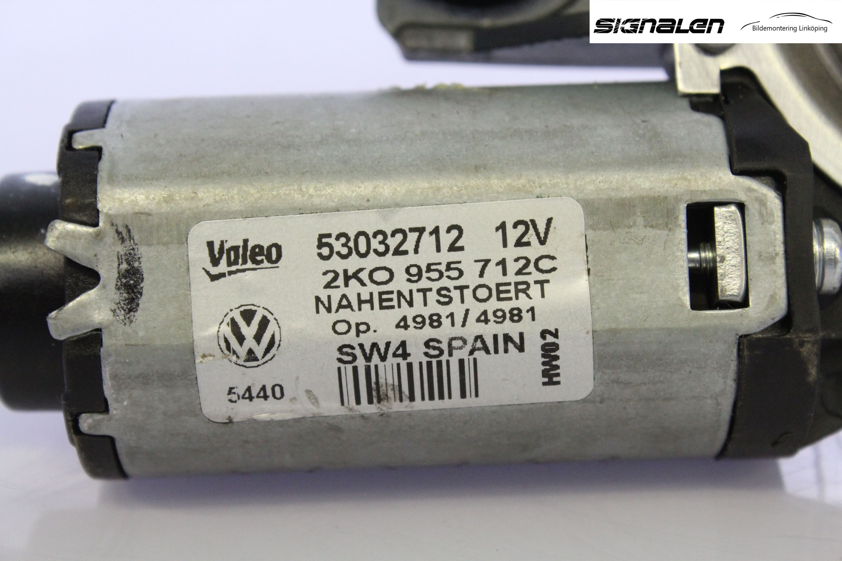 Volkswagen VW CADDY 11-15 Torkarmotor Baklucka