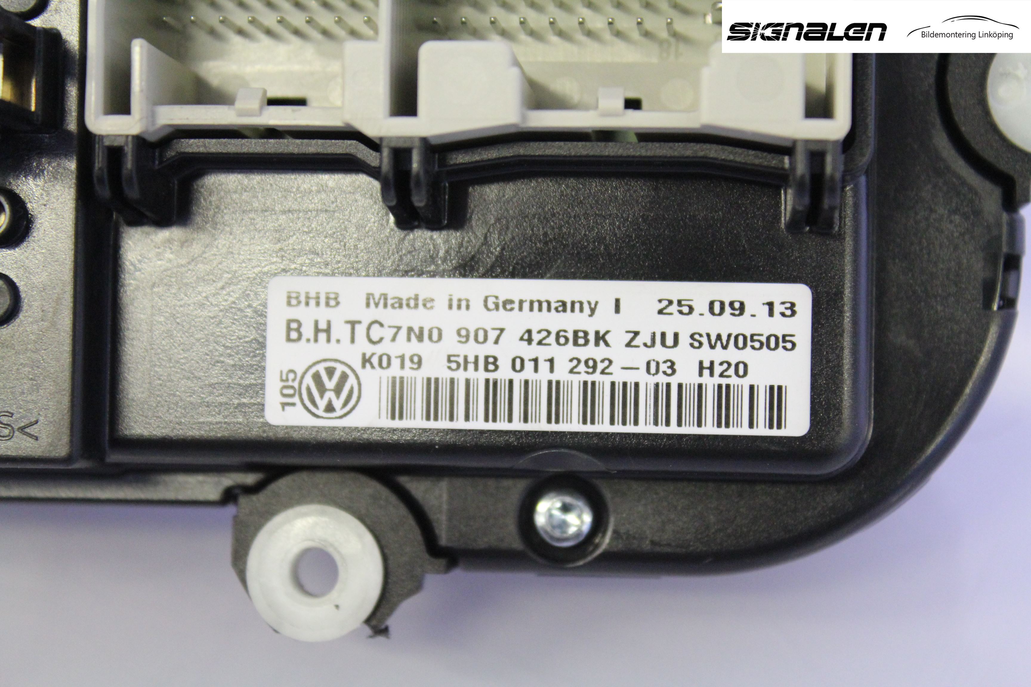 Volkswagen VW CADDY 11-15 Ac Styrenhet Ac Manöveren