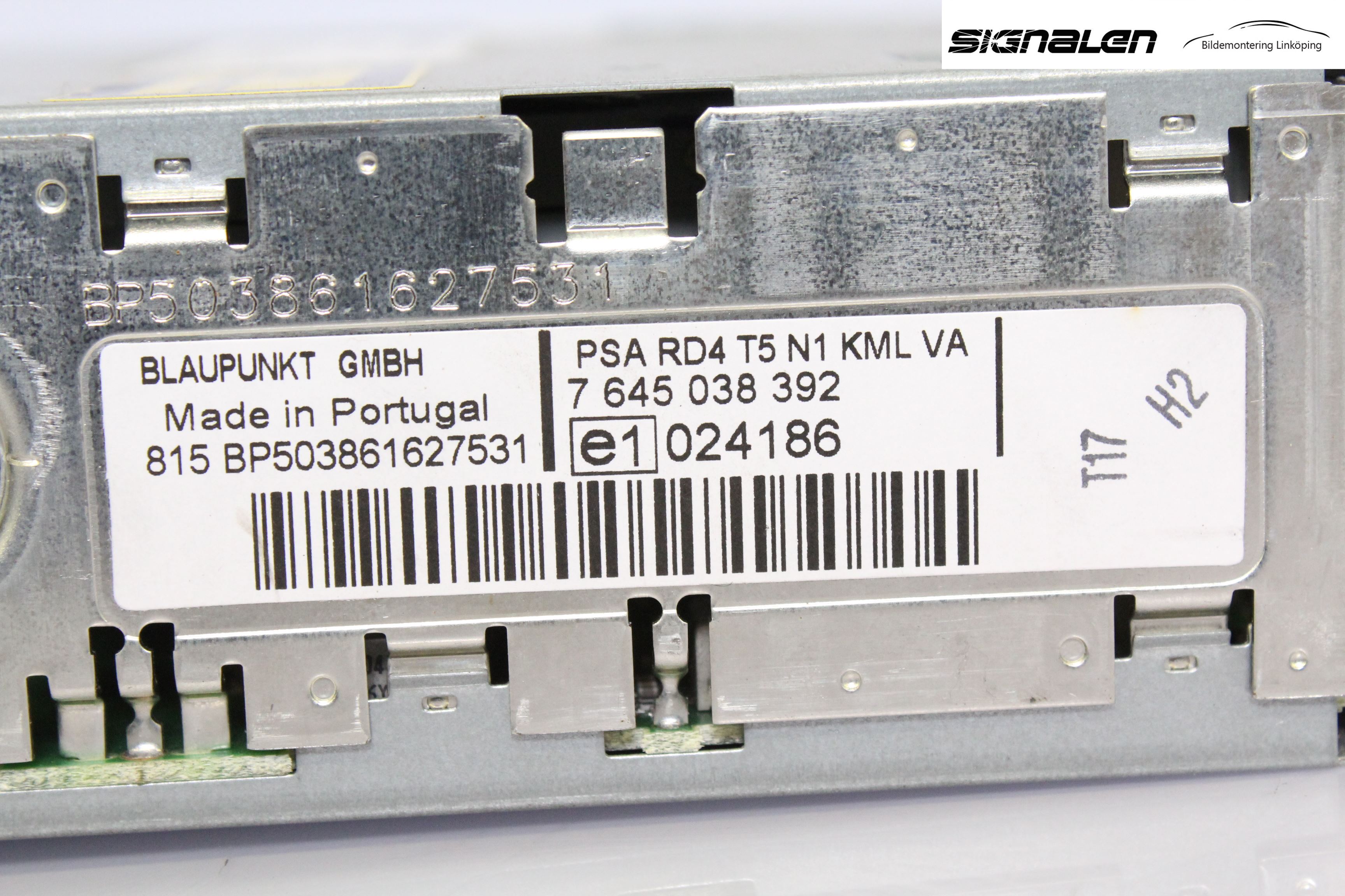 Peugeot 307     05-08 Cd Radio - Multimediapanel