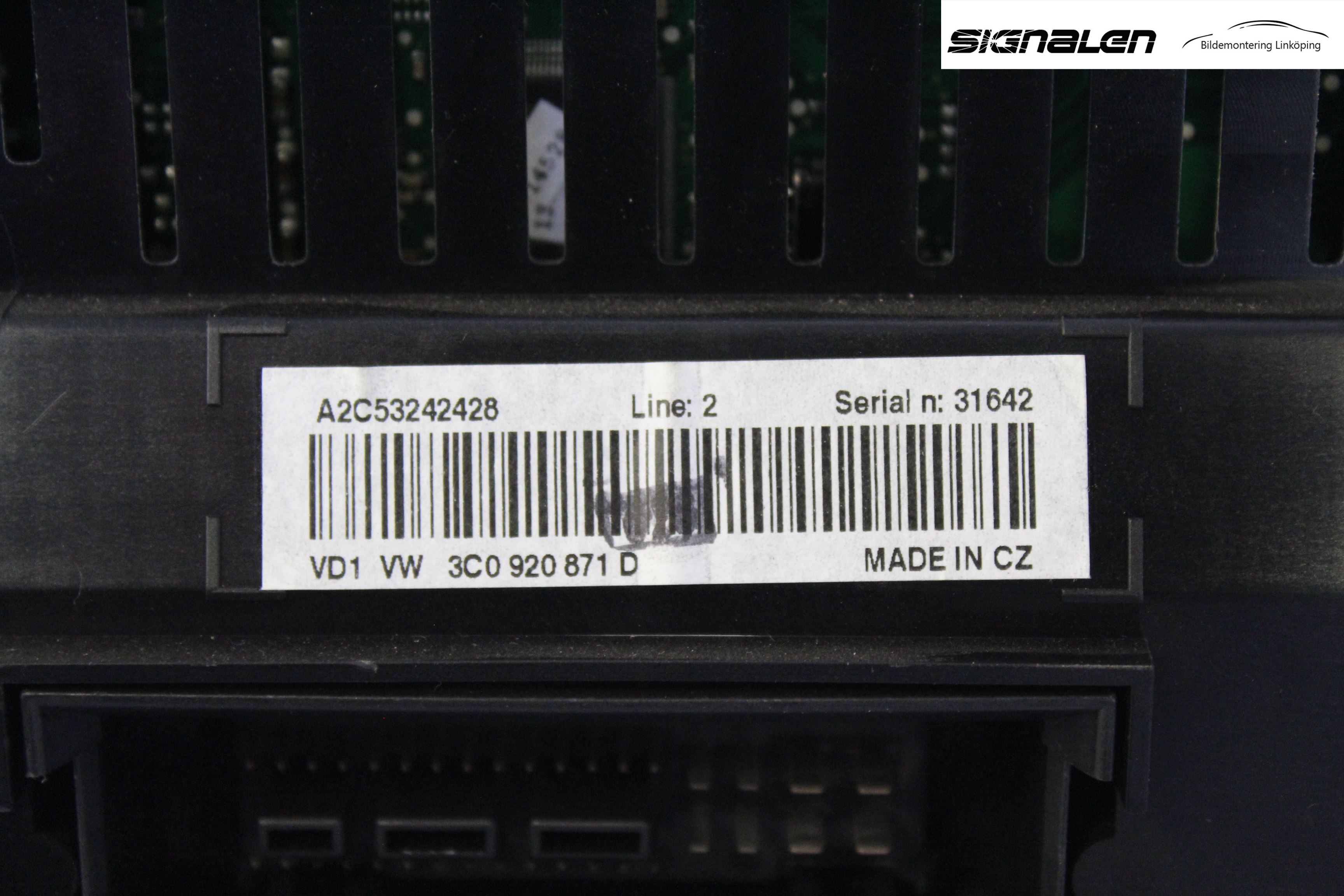 Volkswagen VW PASSAT 05-11 Instrument Komb