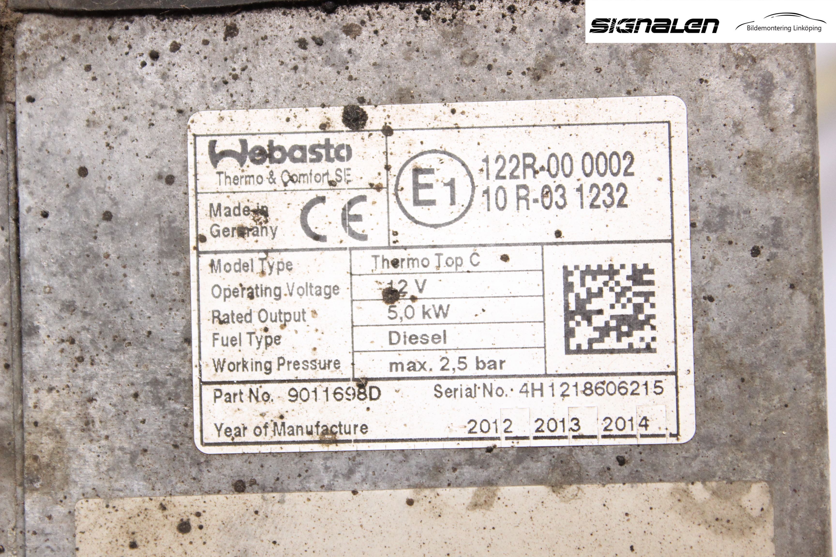 Peugeot BOXER 07-14 Dieselvärmare