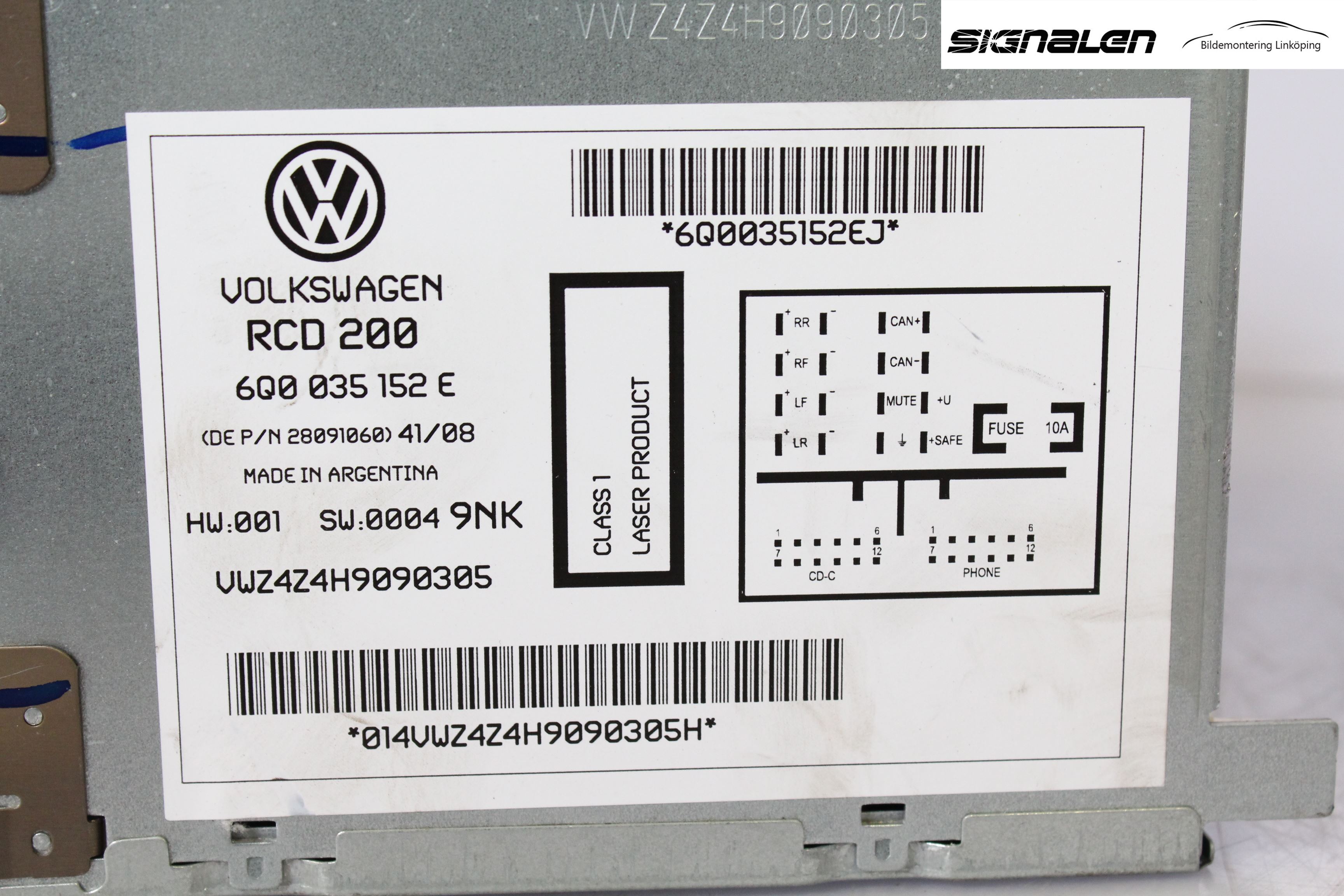 Volkswagen VW POLO 05-09 Cd Radio - Multimediapanel
