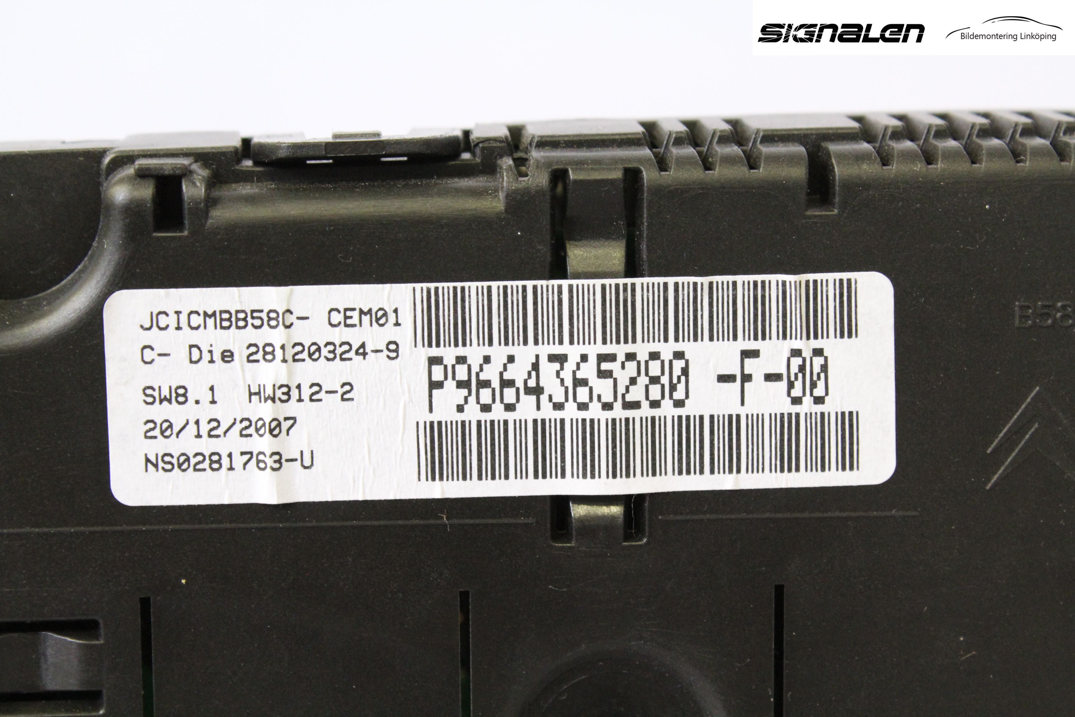 Citroen C4 GRAND PICASSO 07-13 Instrument Komb
