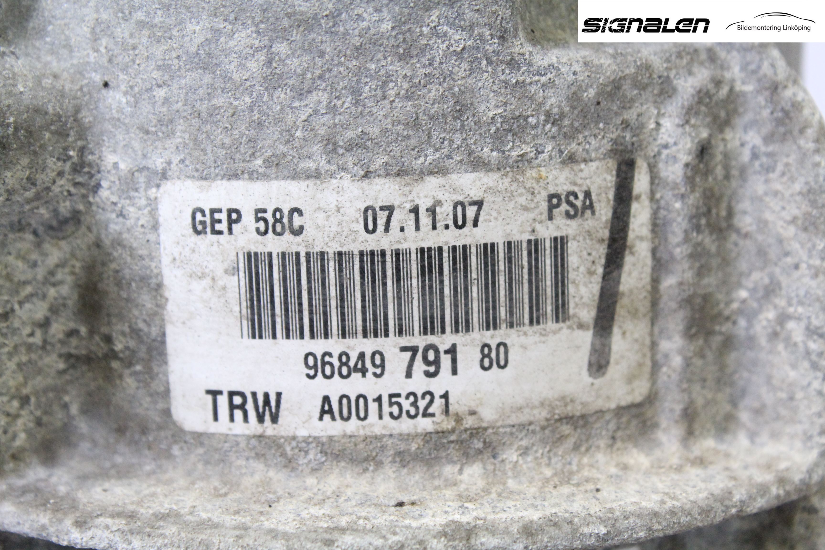 Peugeot 308 08-13 Styrservo Pump Elektrisk