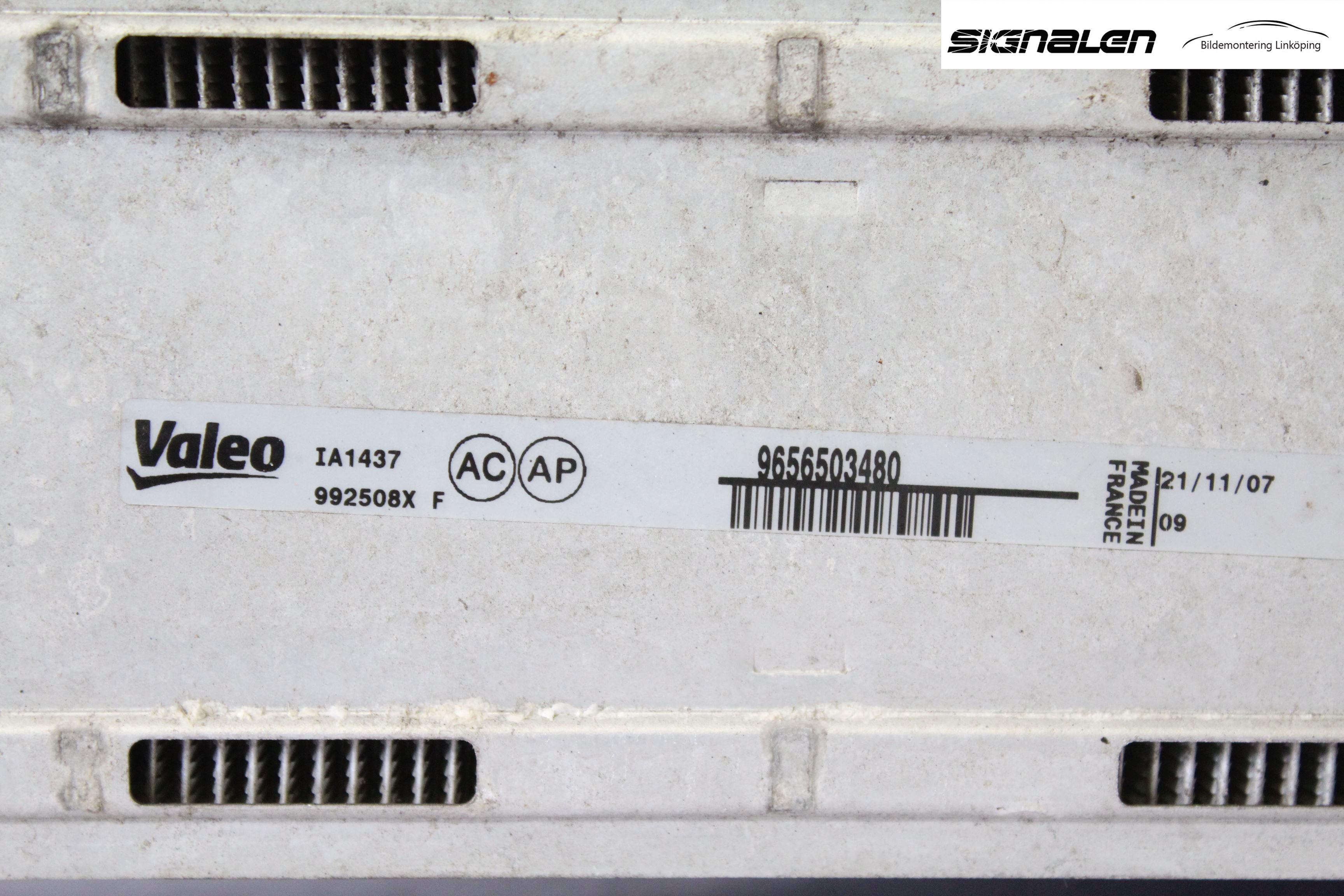 Peugeot 308 08-13 Laddluft-Intercooler Kyl