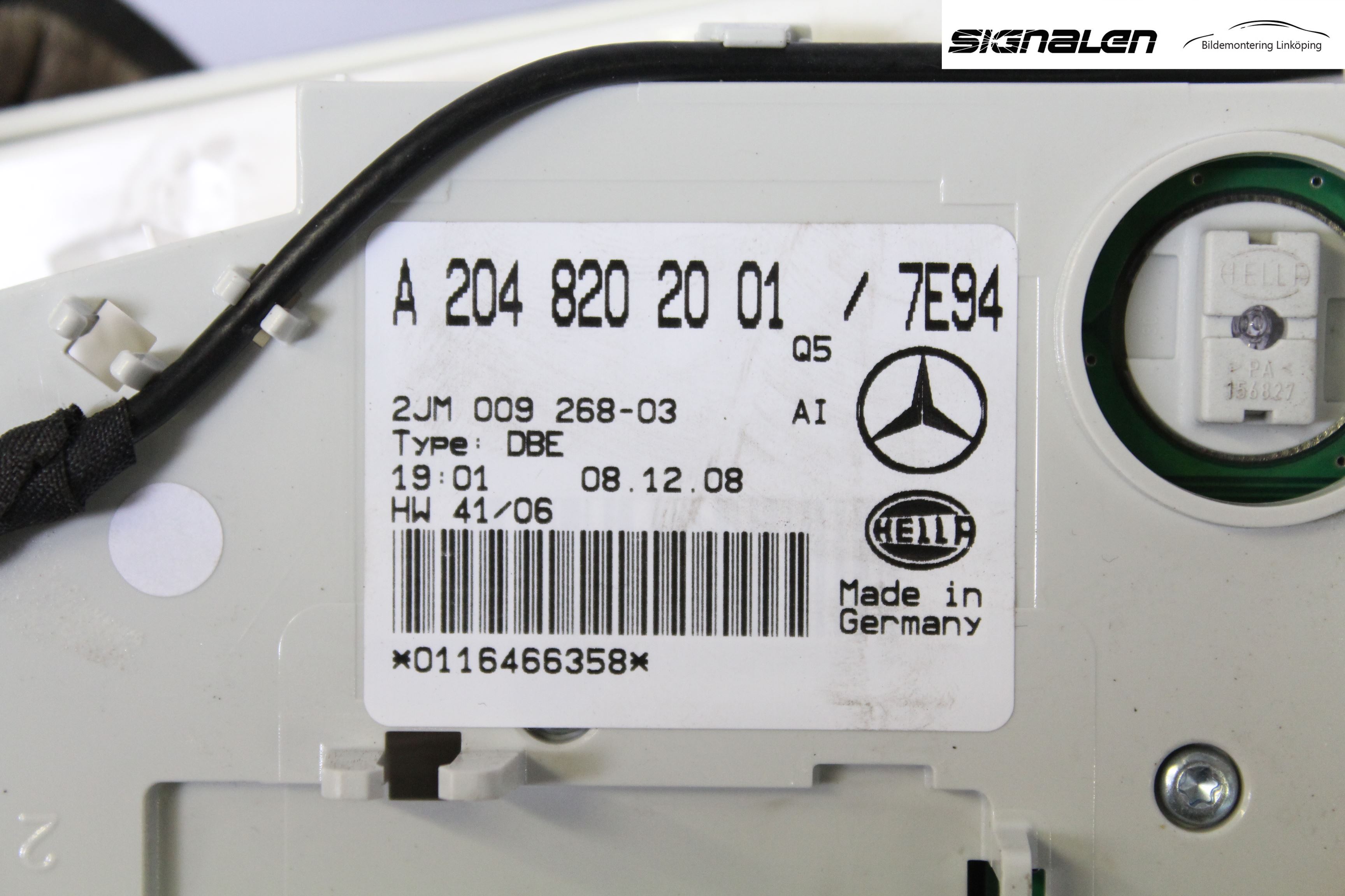 Mercedes-Benz MB GLK-KLASS (X204) 08-16 Innerbelysning
