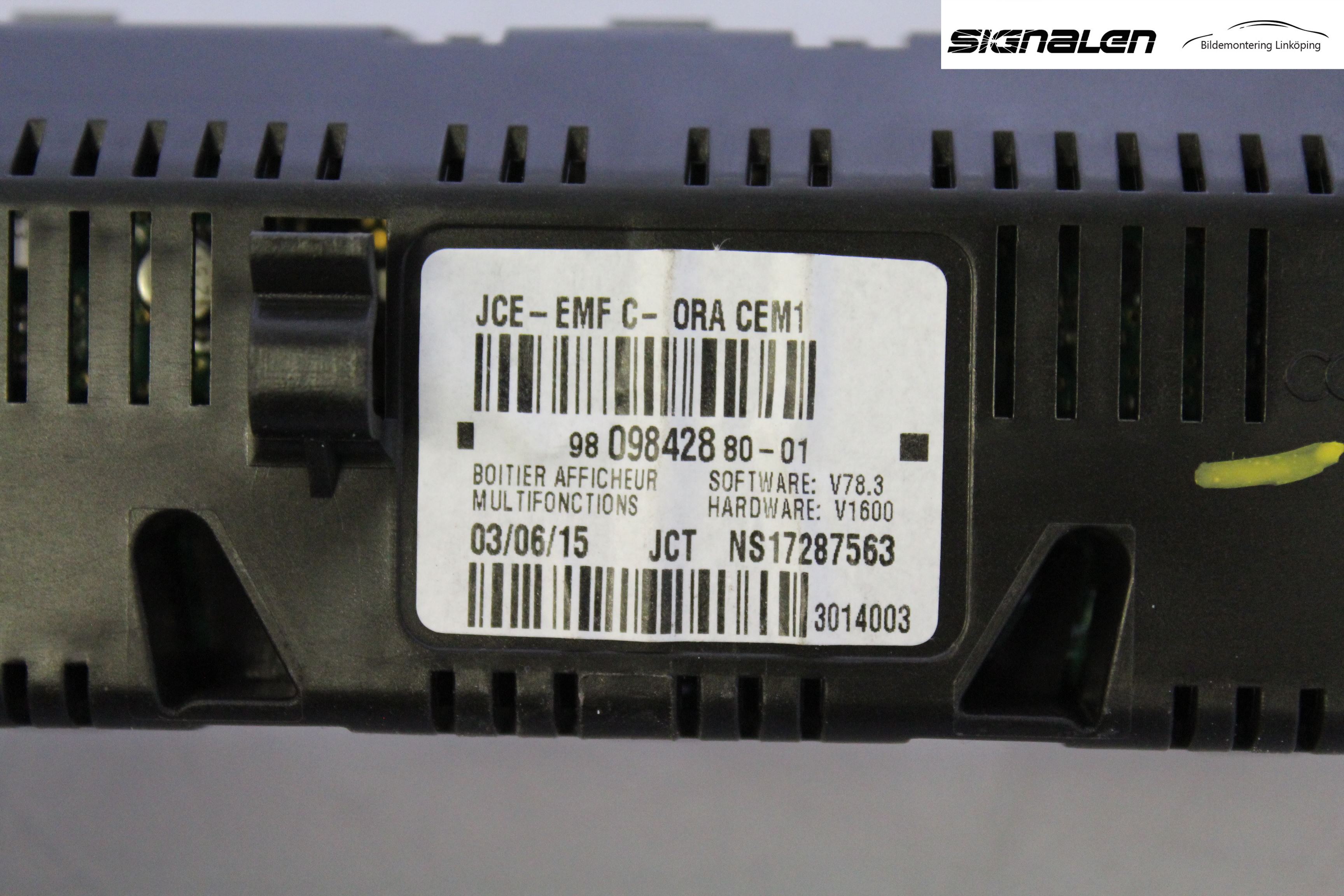 Fiat SCUDO 07-16 Färddator