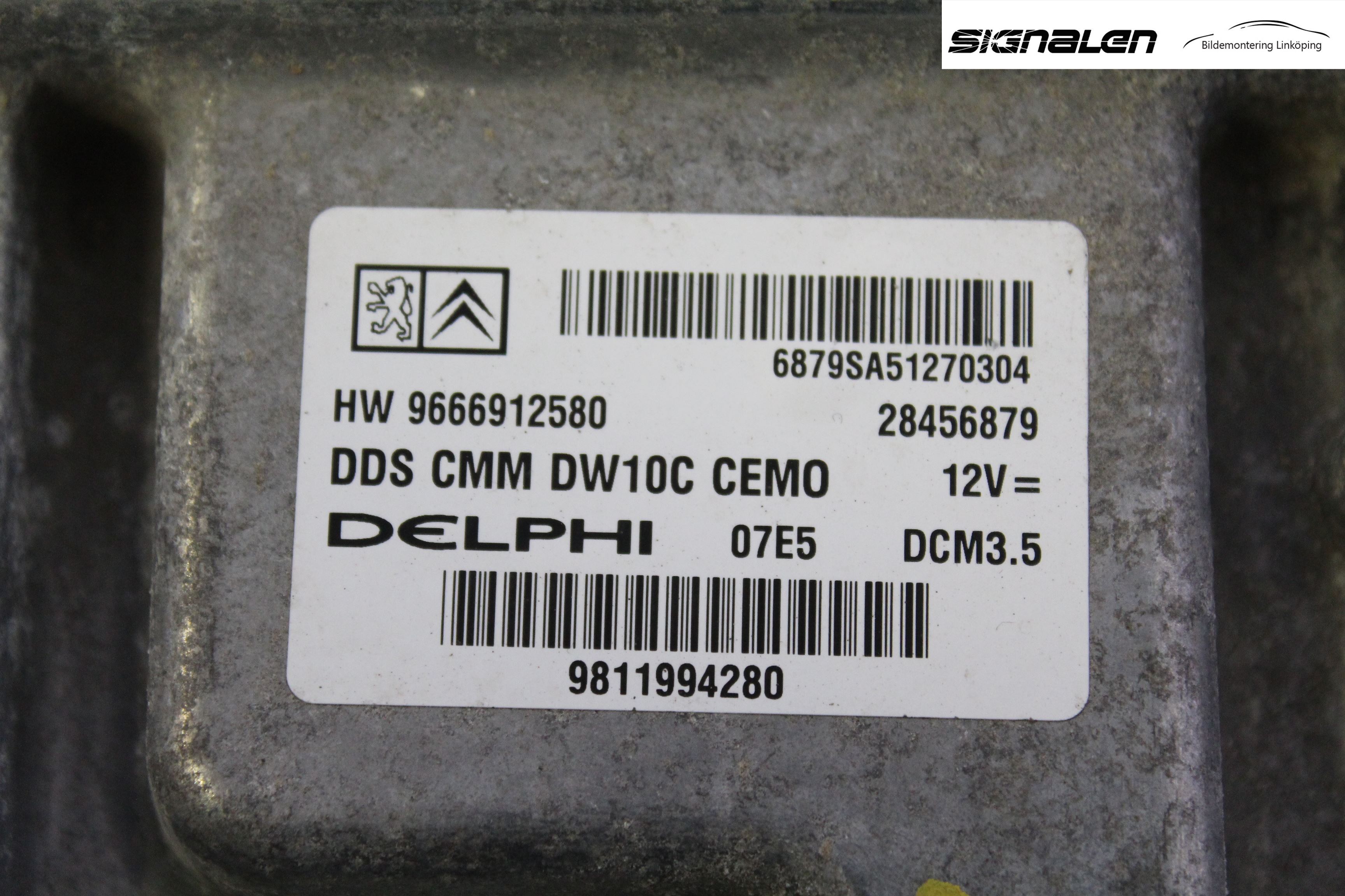 Fiat SCUDO 07-16 Styrenhet Insprut Bensin