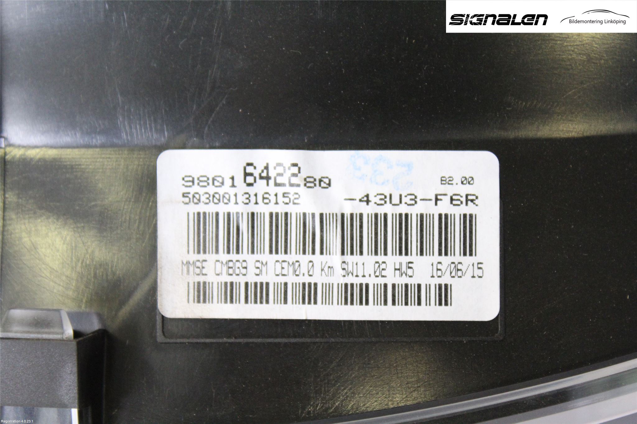 Fiat SCUDO 07-16 Instrument Komb