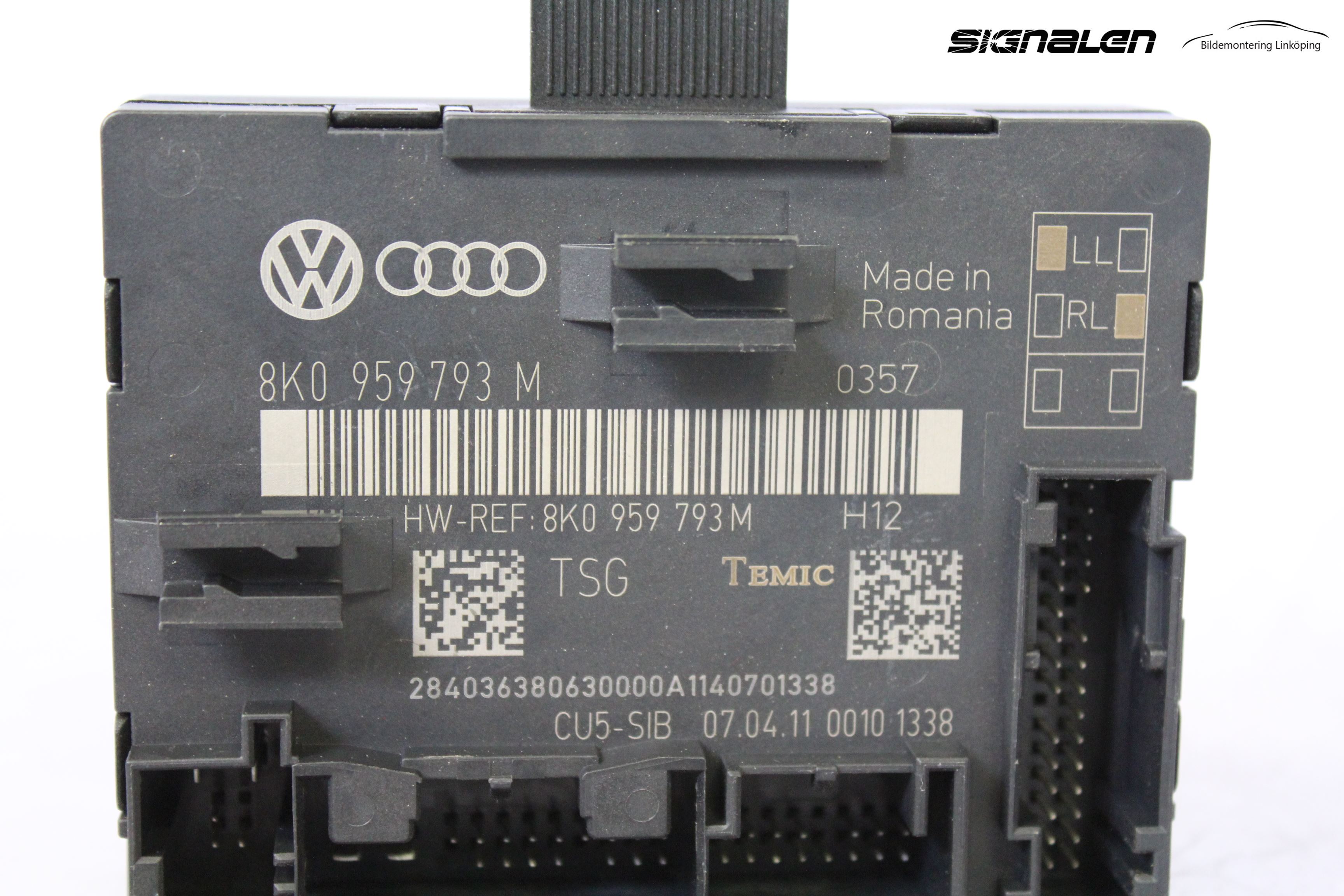 Audi A4/S4 08-11 Styrenhet Dörr