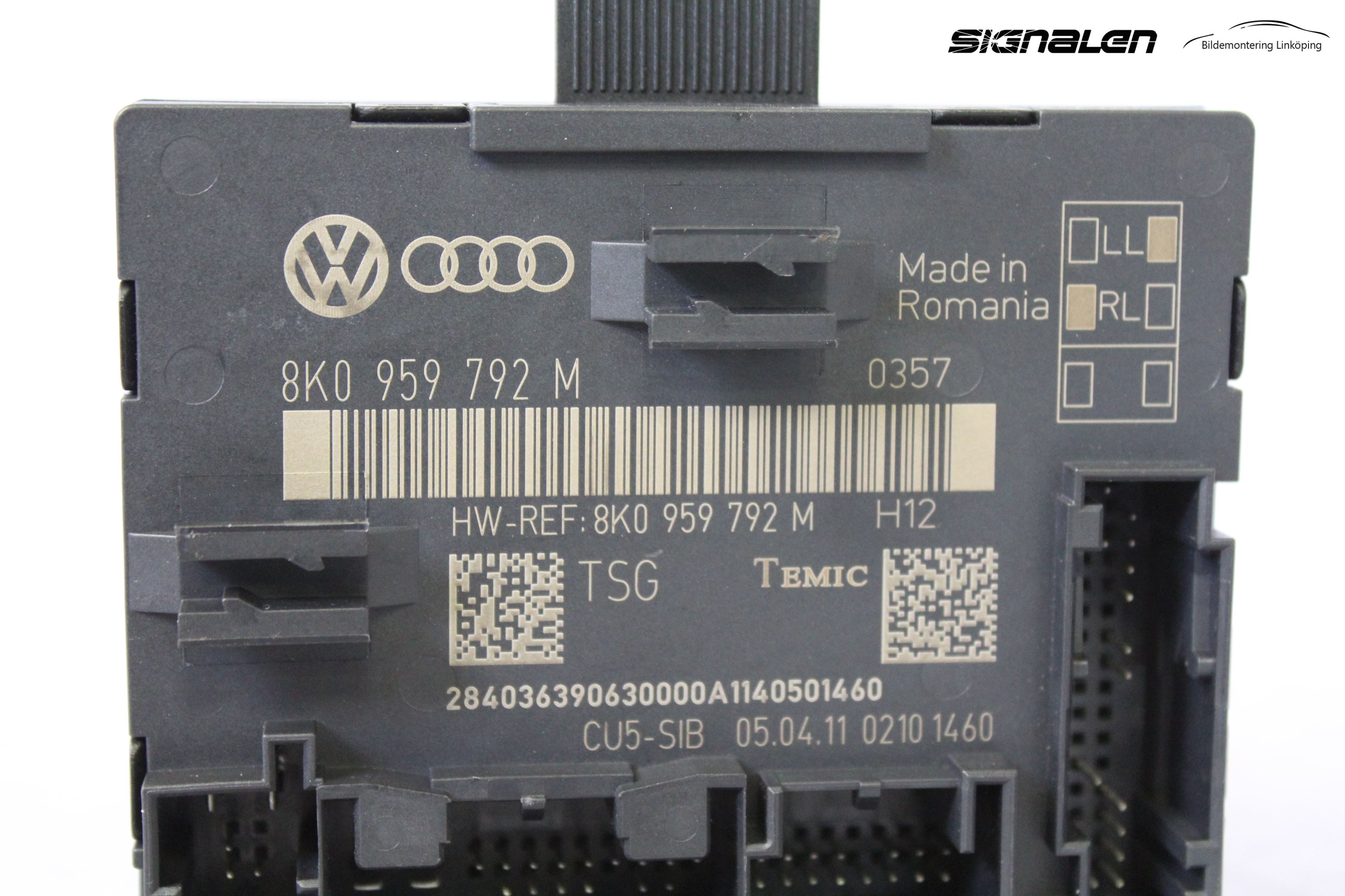 Audi A4/S4 08-11 Styrenhet Dörr