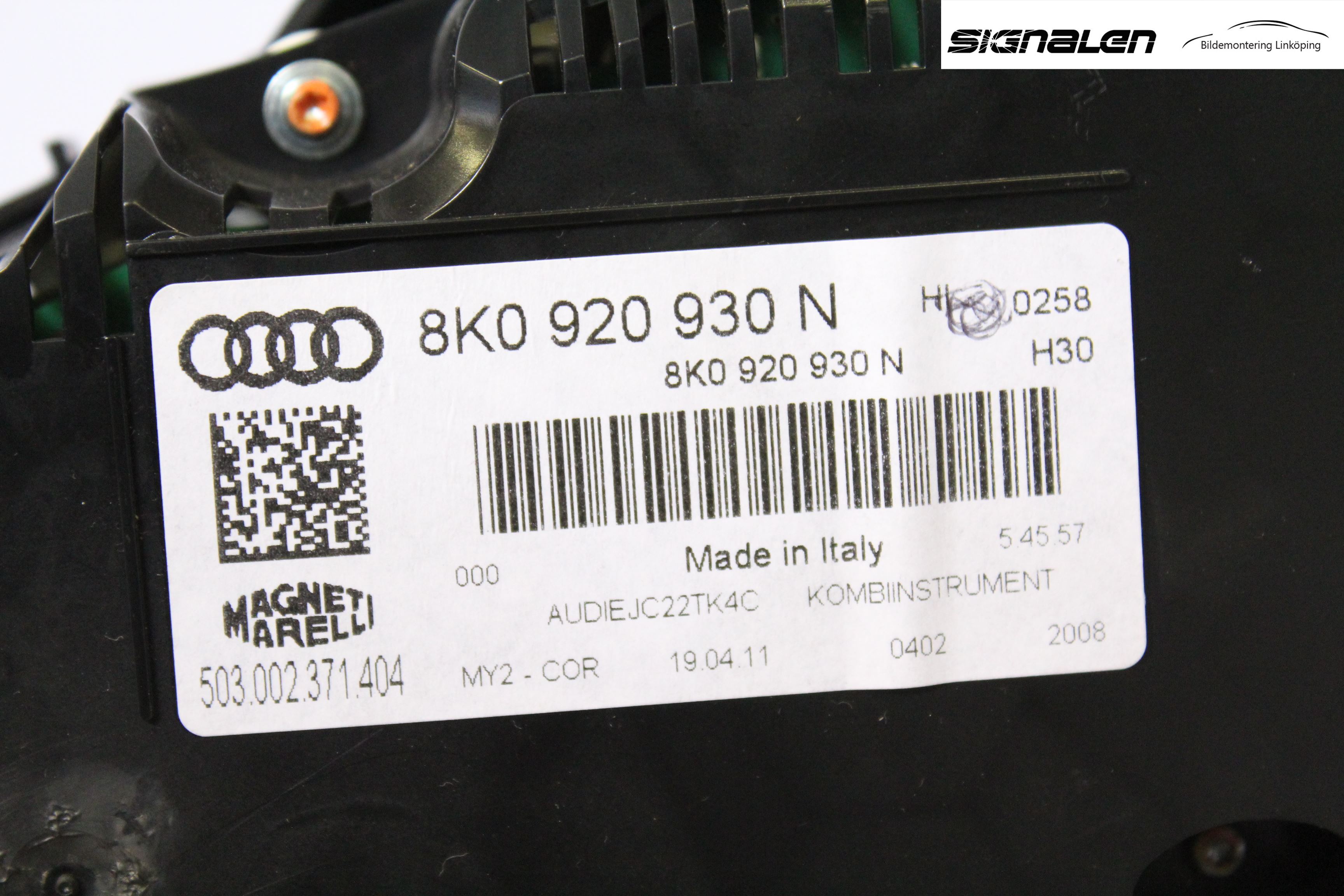 Audi A4/S4 08-11 Instrument Komb
