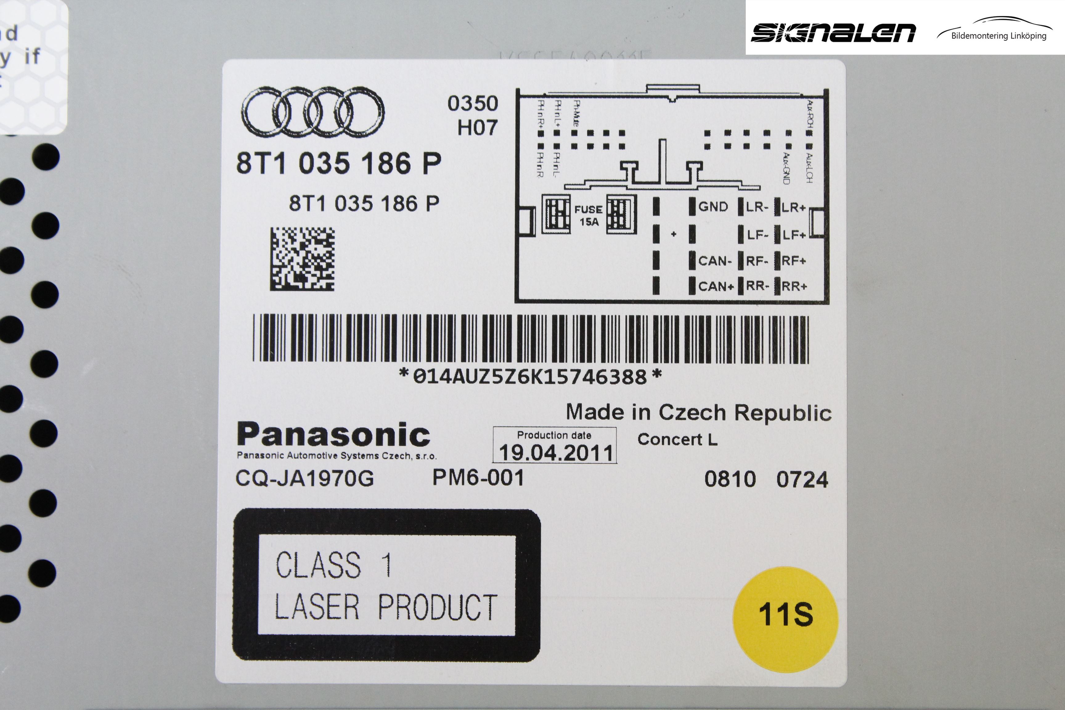 Audi A4/S4 08-11 Cd Radio - Multimediapanel