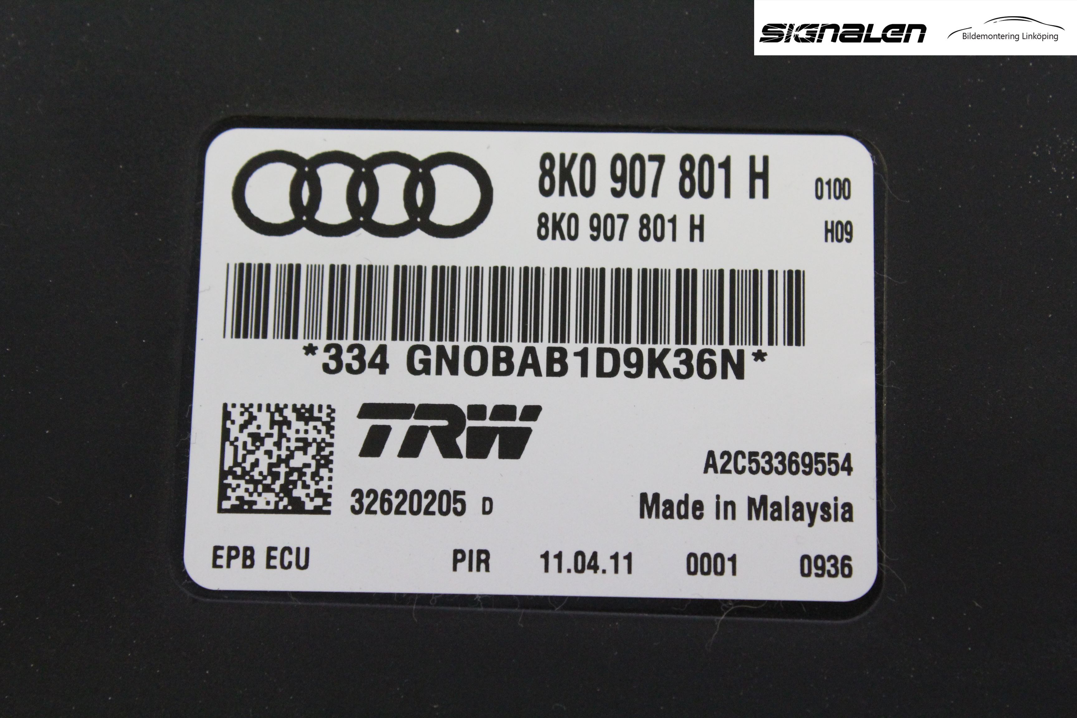 Audi A4/S4 08-11 Styrenhet Parkbroms Epb