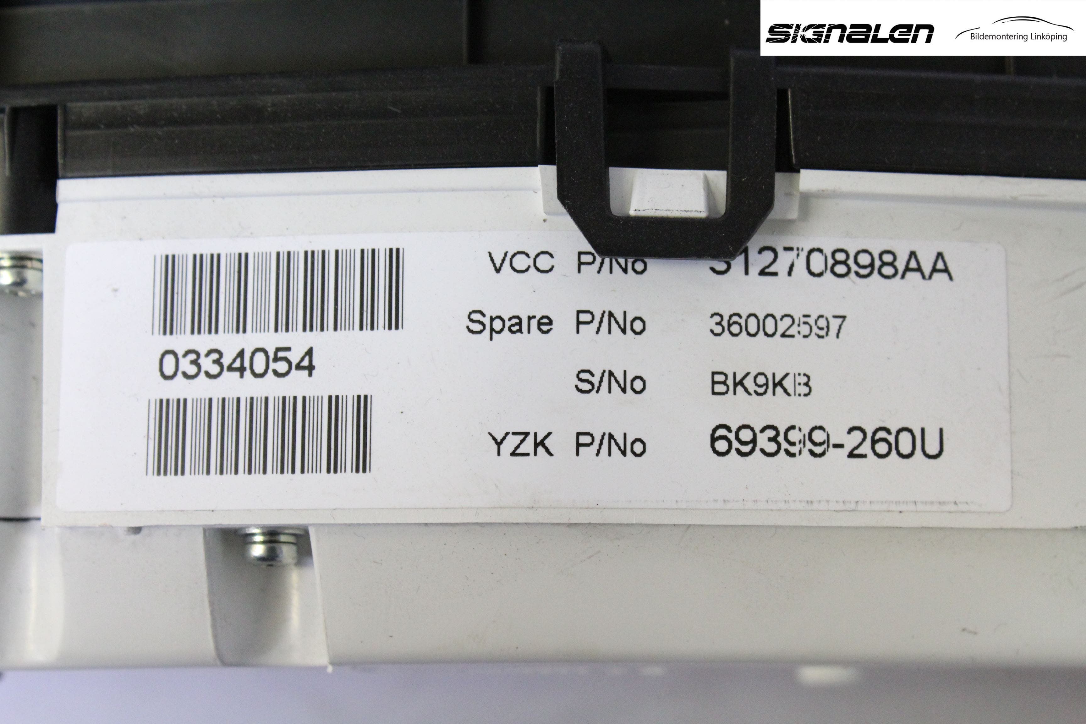 Volvo V70 08-13 Instrument Komb