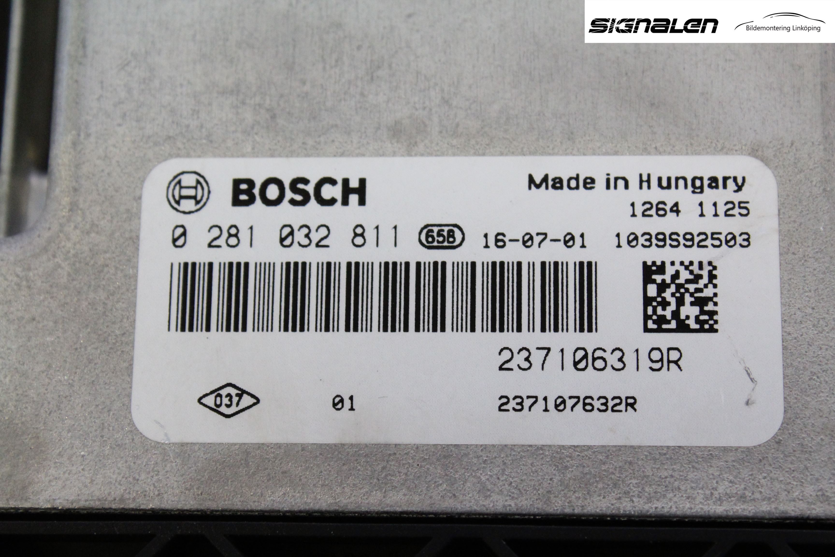 Dacia DOKKER 13- Styrenhet Insprut Bensin