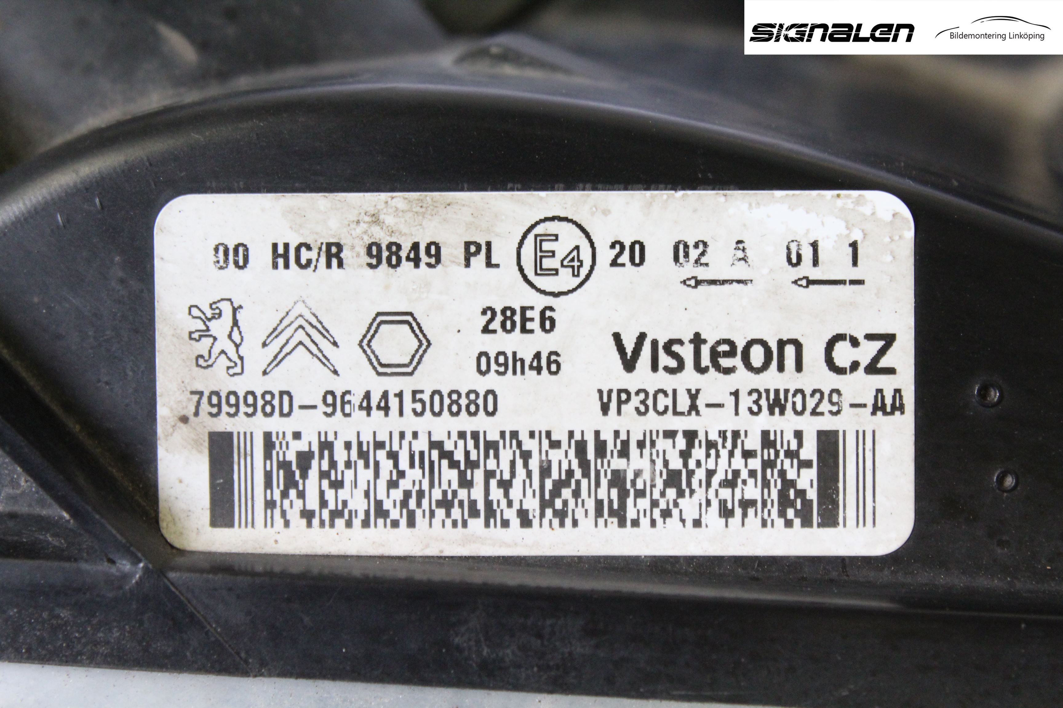 Peugeot PARTNER   03-08 Strålkastare Höger