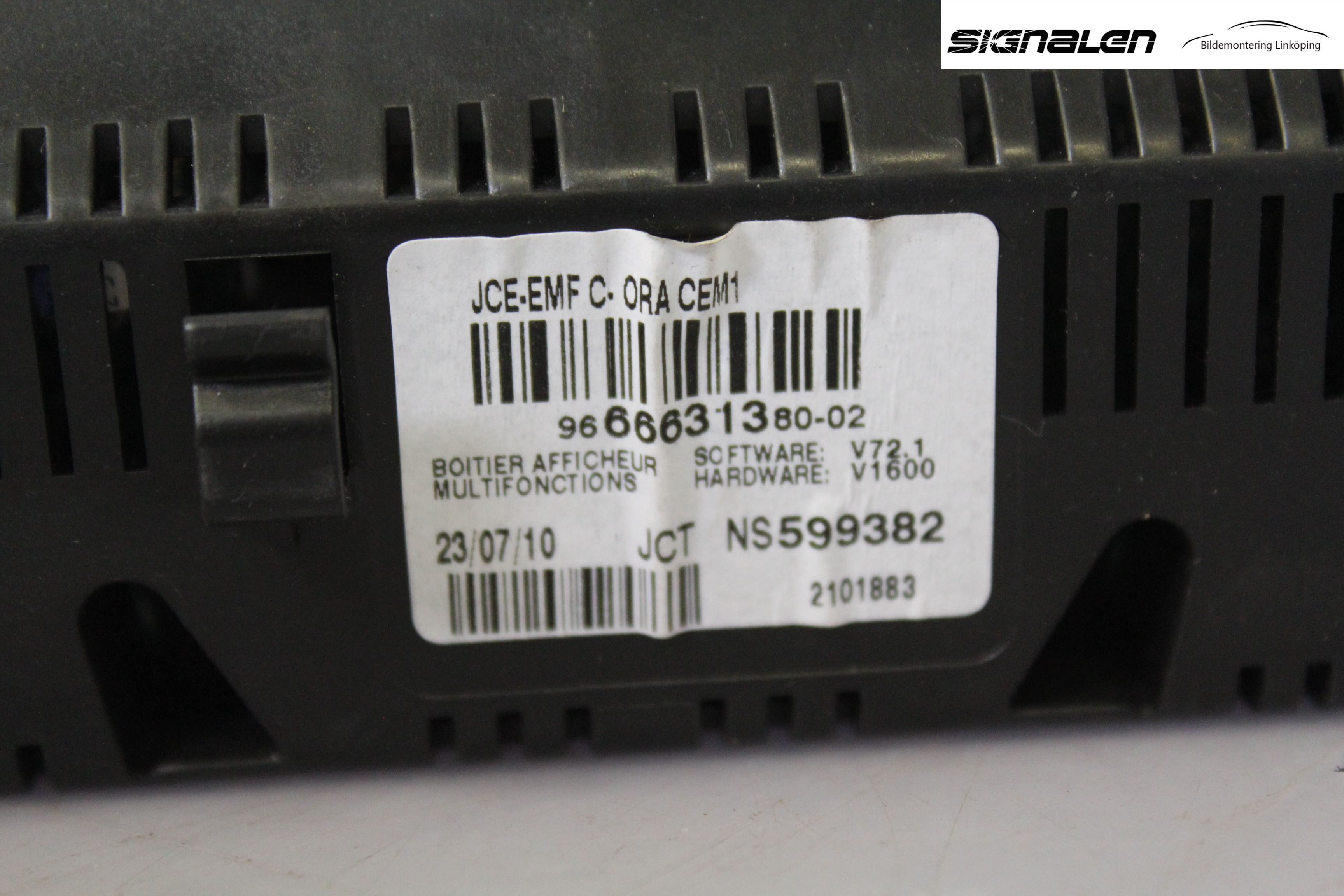 Peugeot 3008 09-16 Färddator