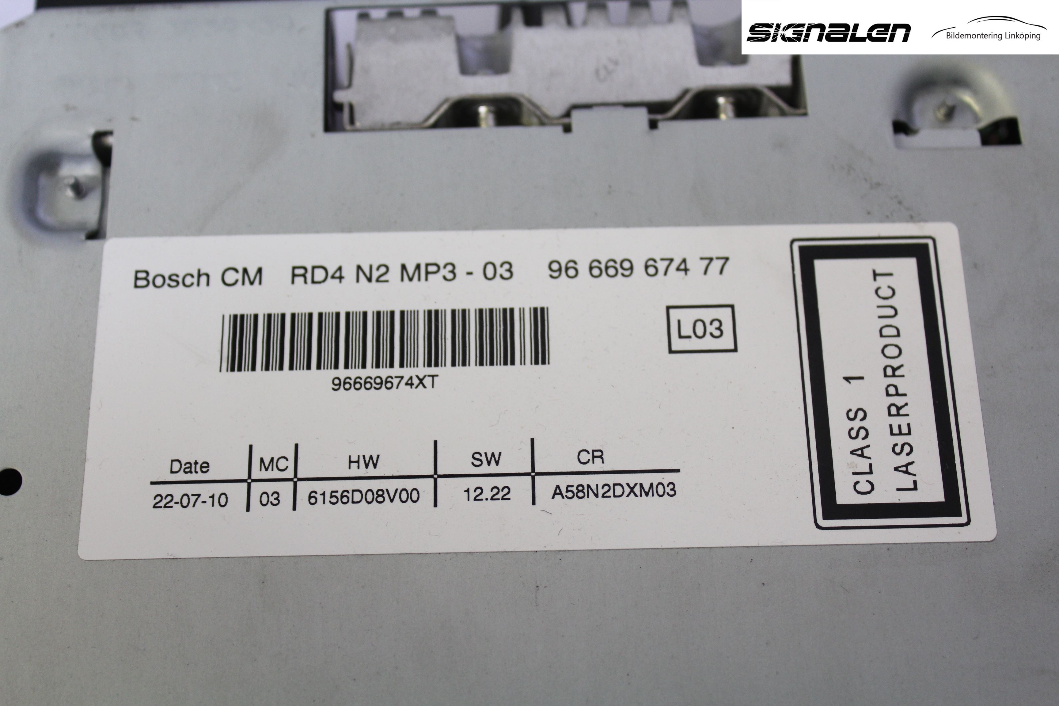 Peugeot 3008 09-16 Cd Radio - Multimediapanel