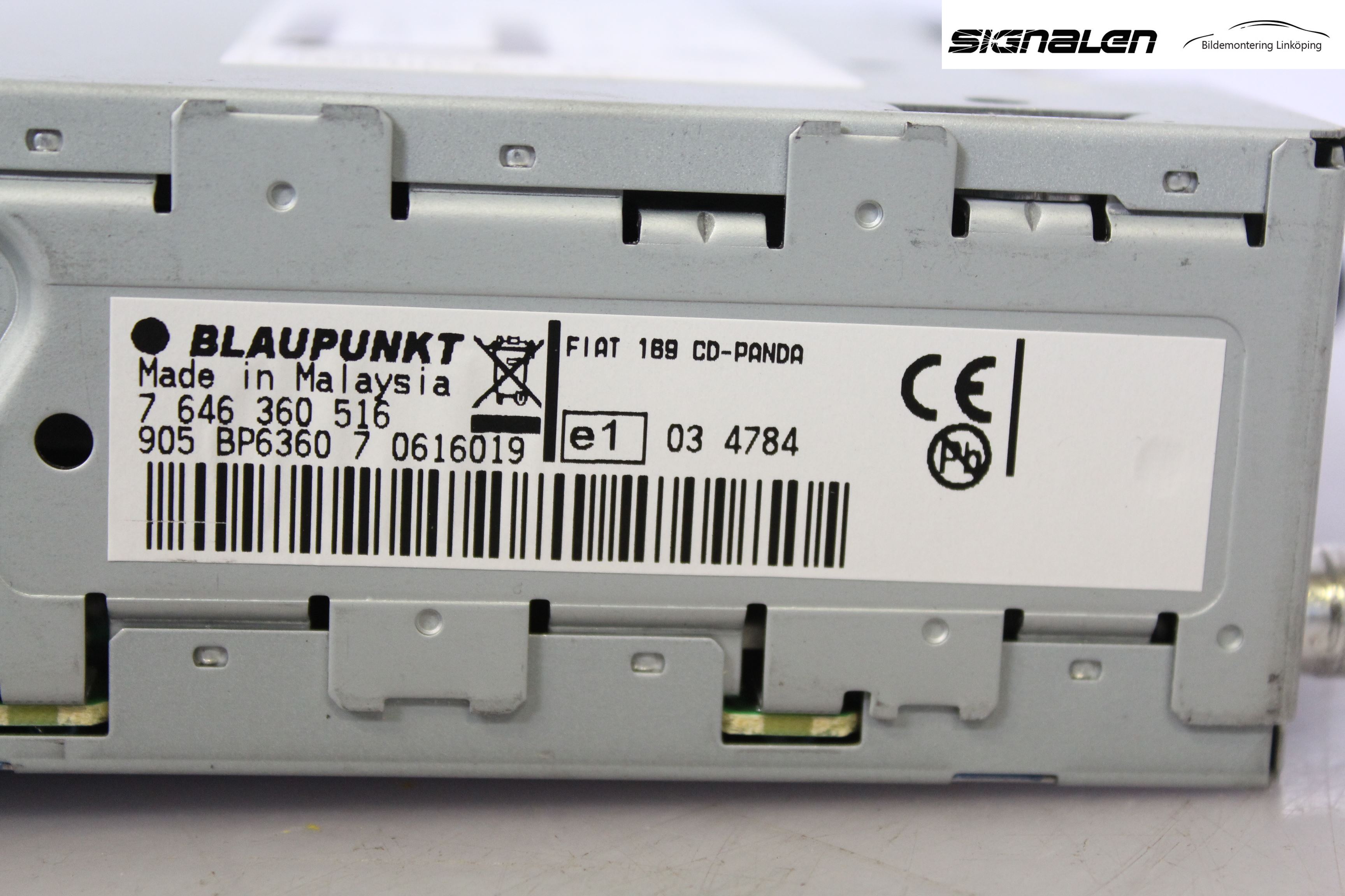 Fiat PANDA 04-11 Cd Radio - Multimediapanel