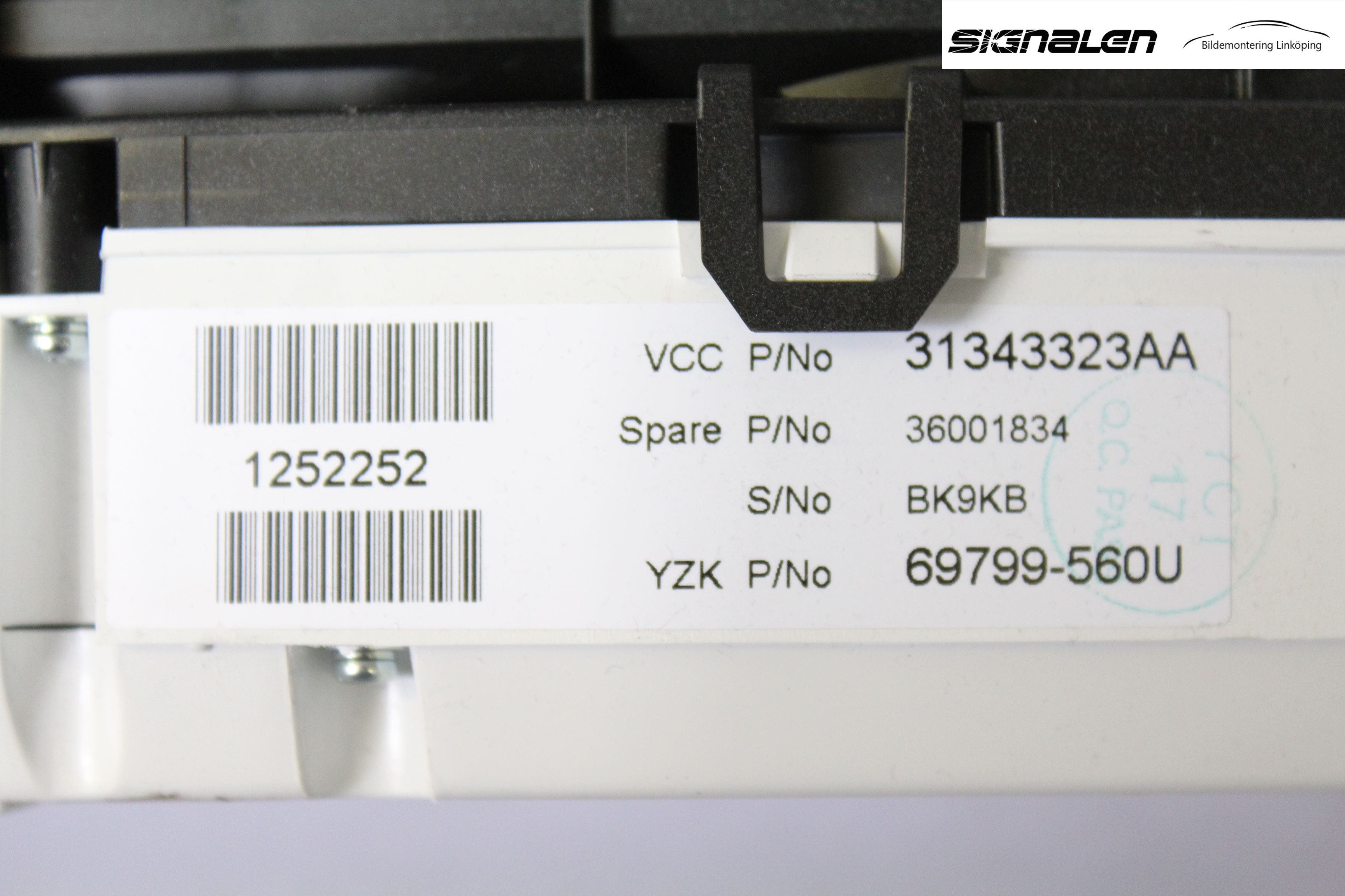 Volvo V60 11-13 Instrument Komb