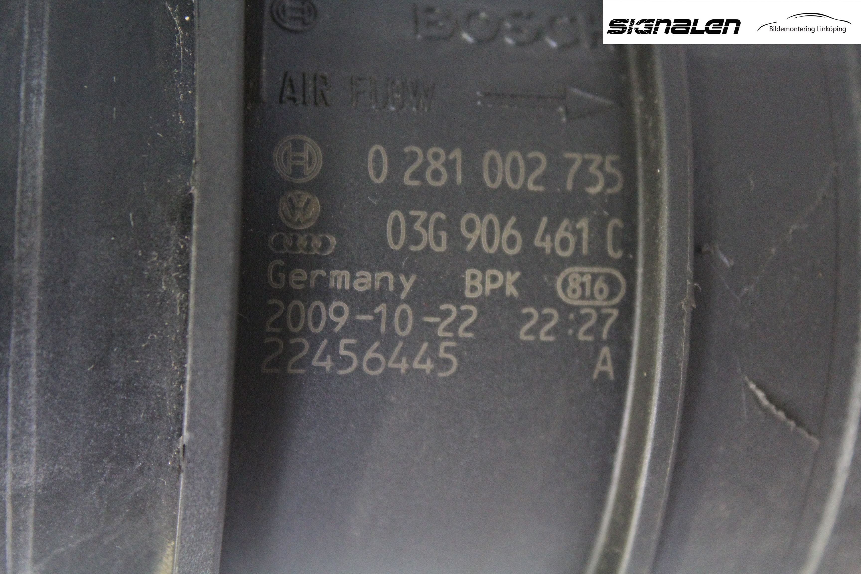 Audi A4/S4 08-11 Injluftmassamätare