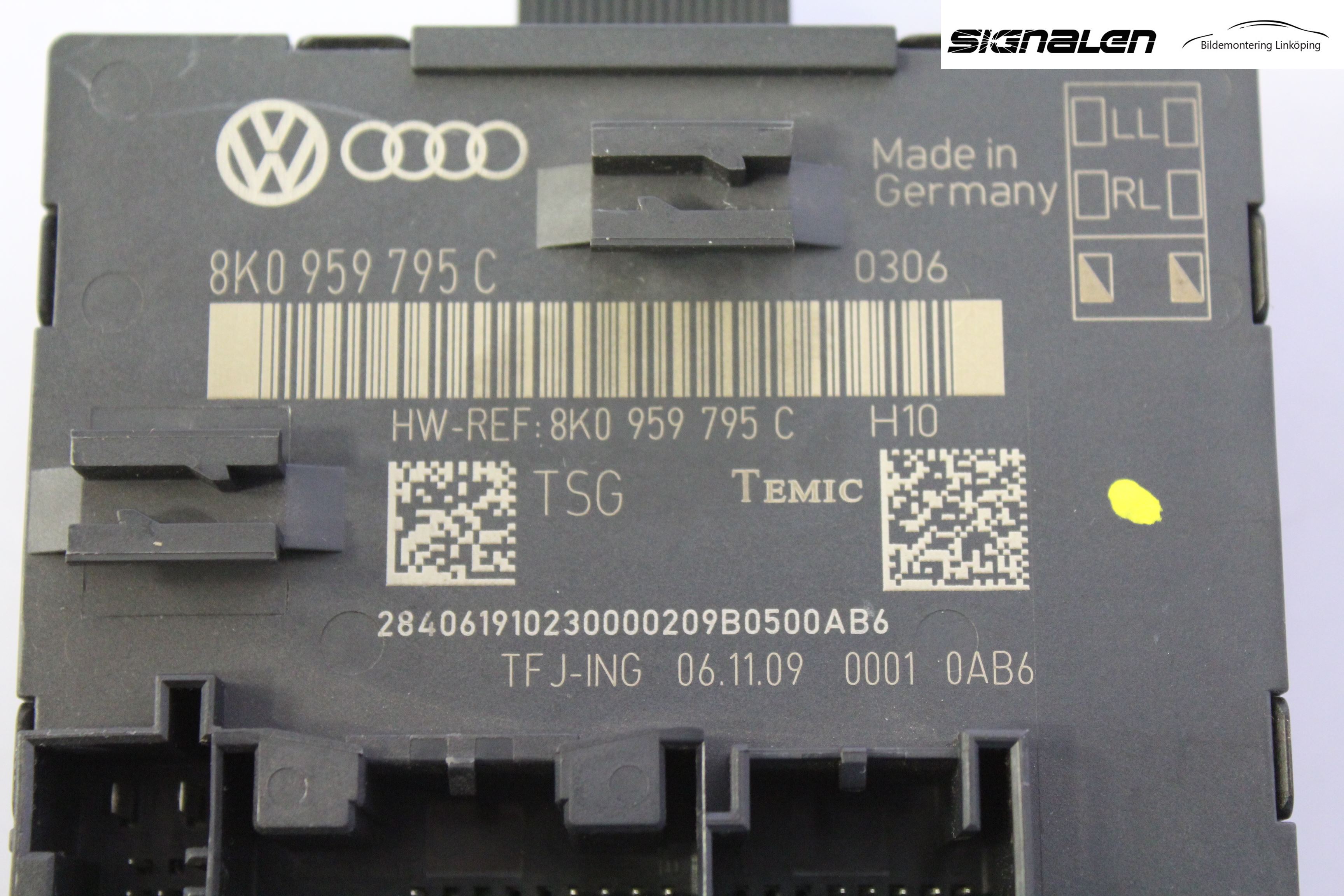 Audi A4/S4 08-11 Styrenhet Dörr