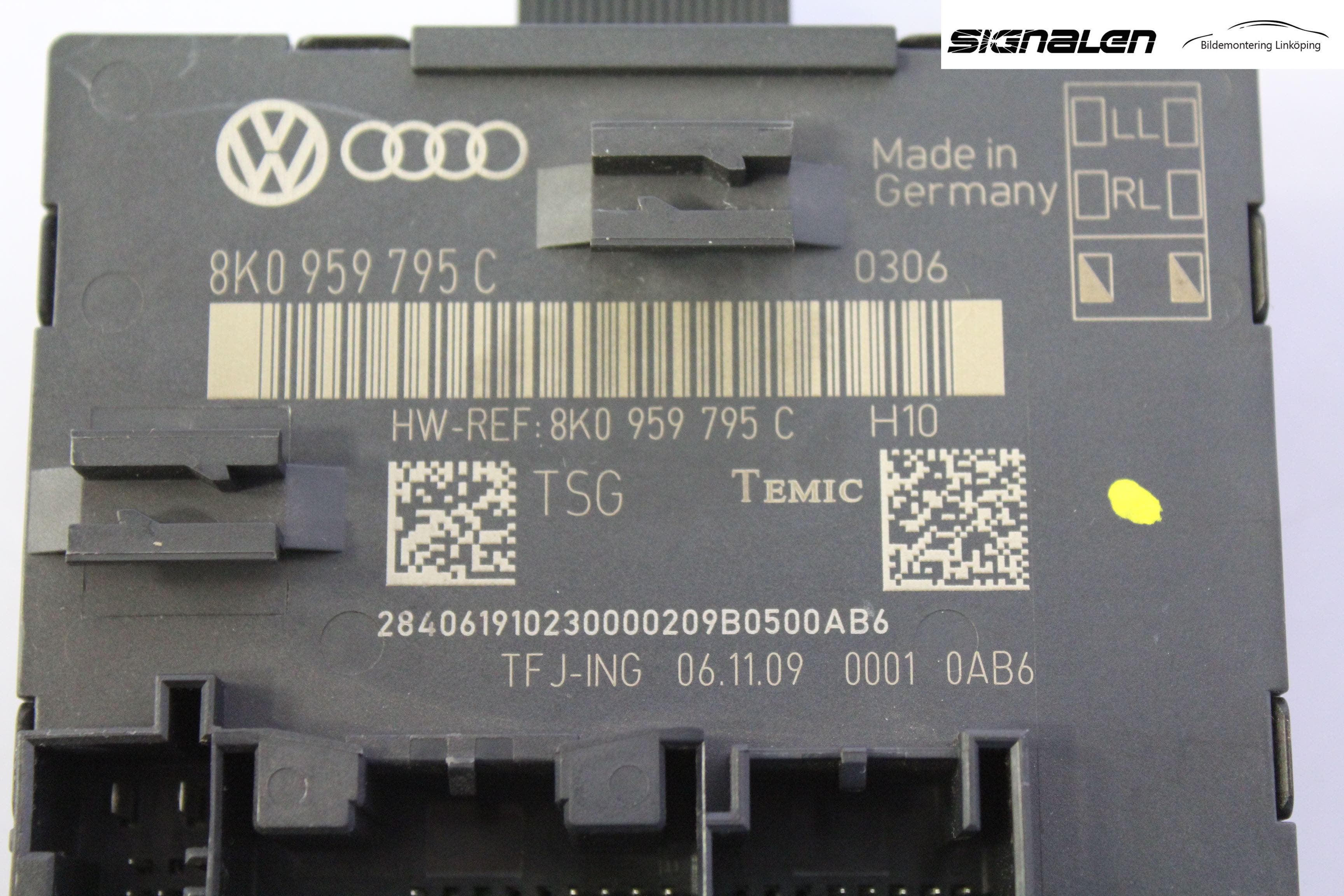 Audi A4/S4 08-11 Styrenhet Dörr