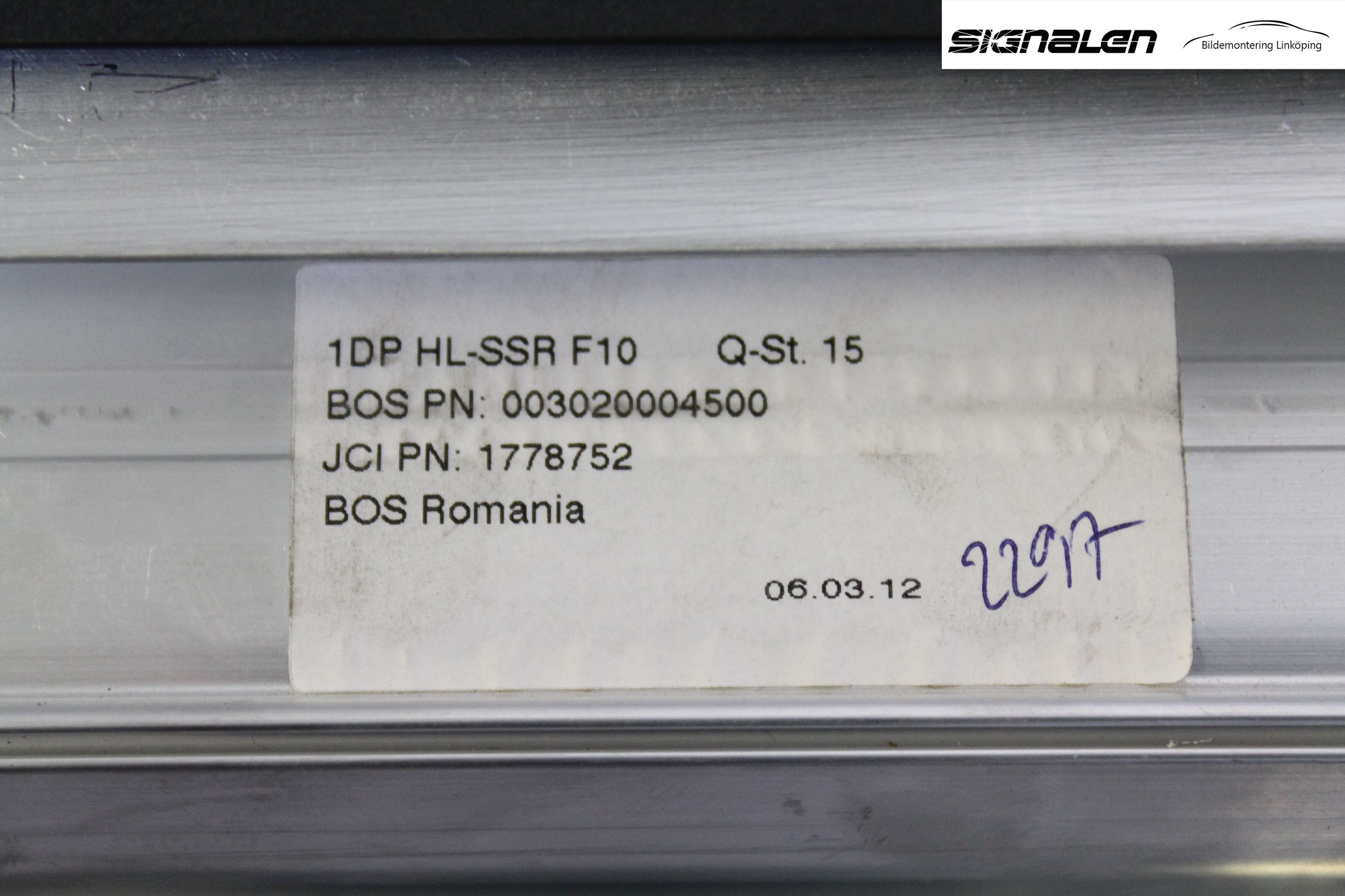 BMW 5 F10/F11/F18 09-17 Solskydd