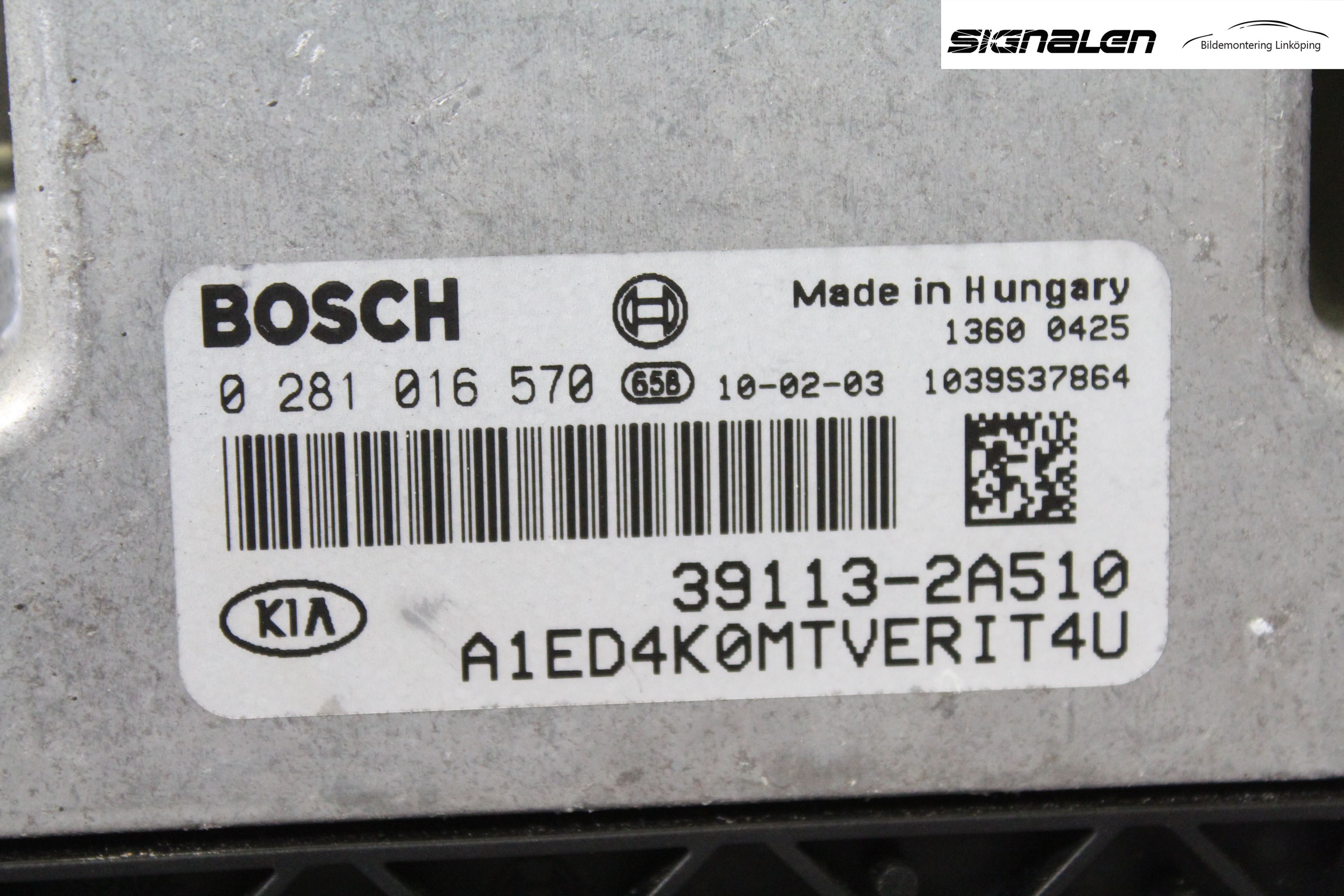 Kia CEED 06-12 Styrenhet Insprut Bensin