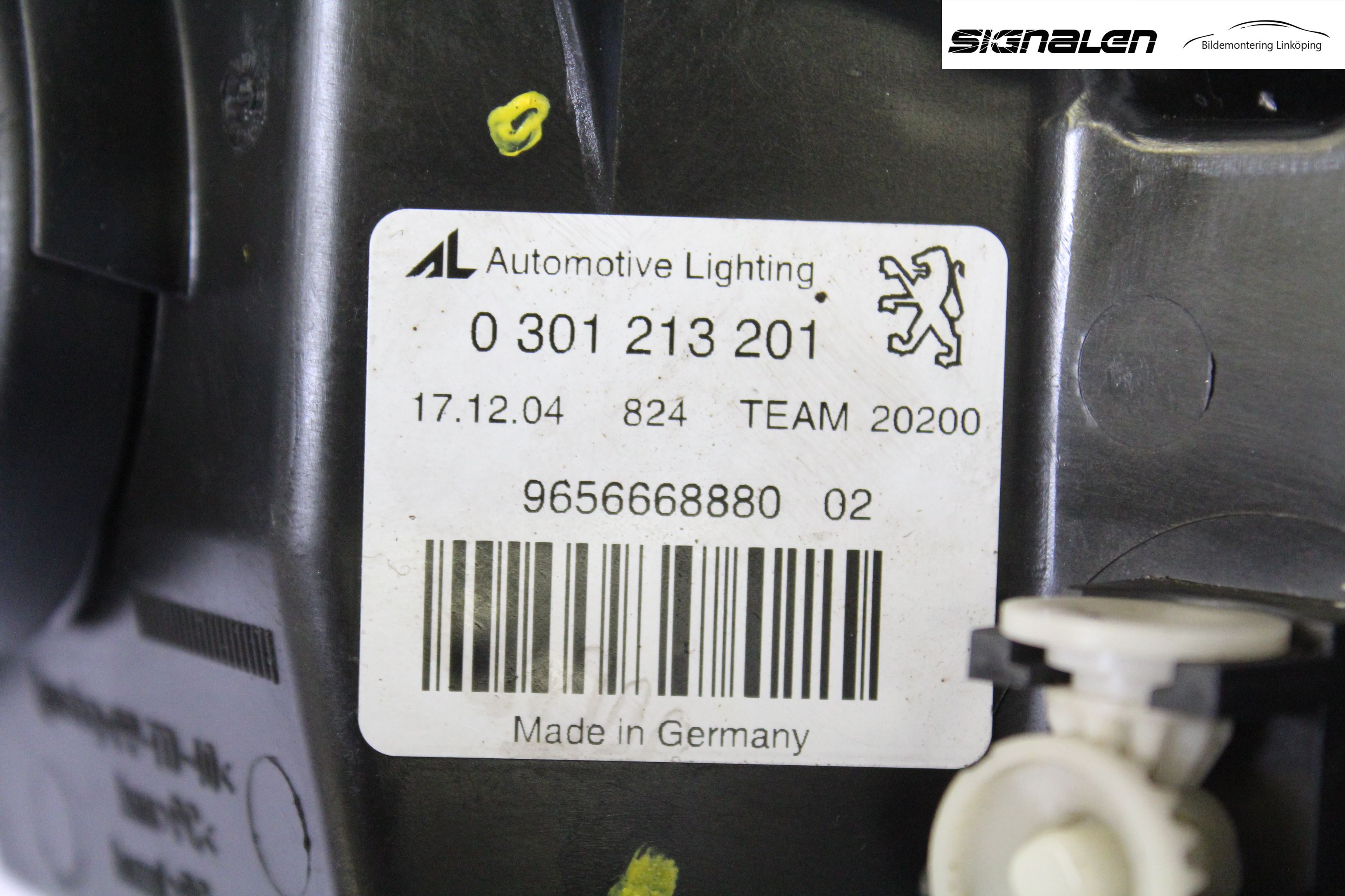 Peugeot 407 Strålkastare Vänster