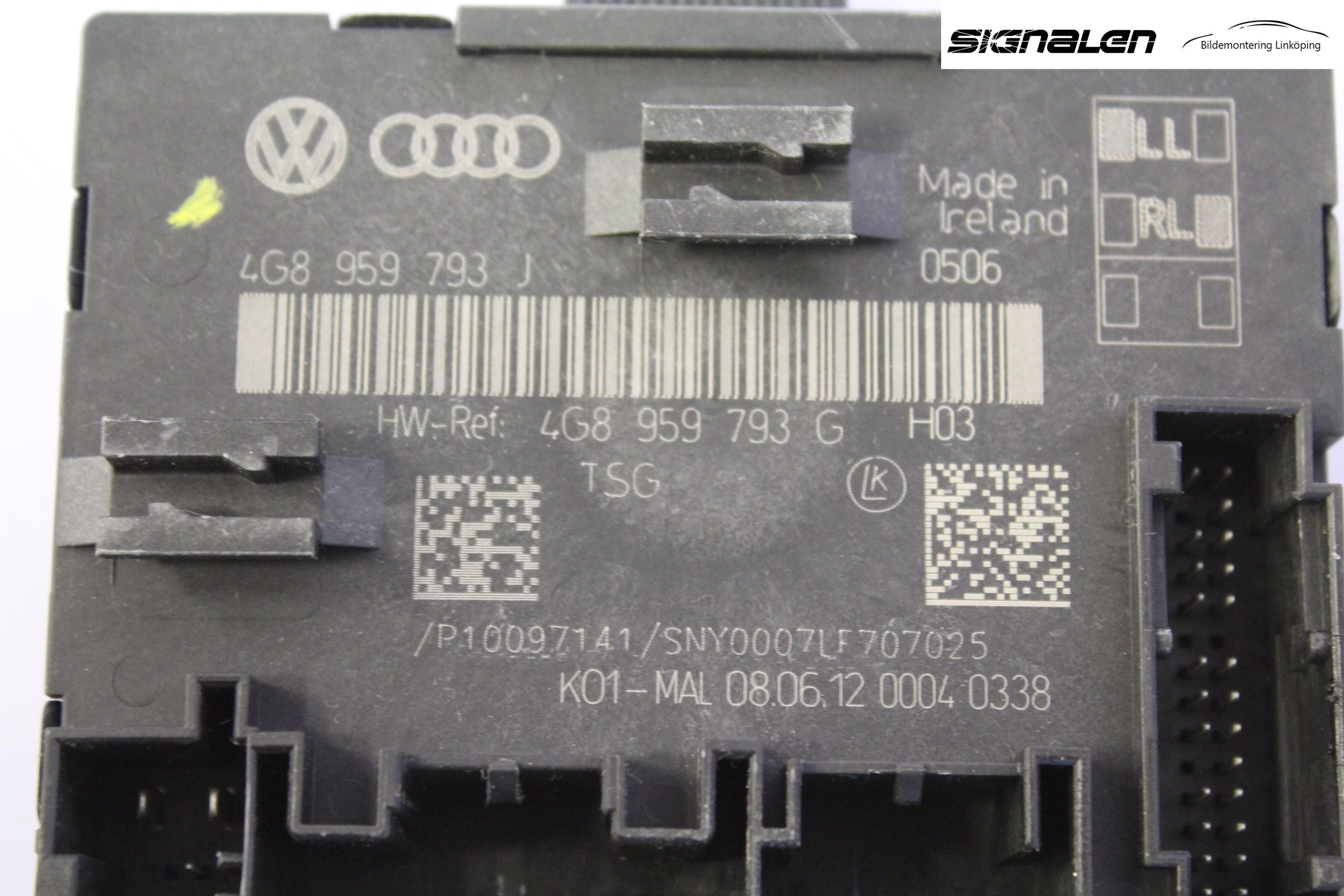 Audi A6/S6 4G 11-18 Styrenhet Dörr