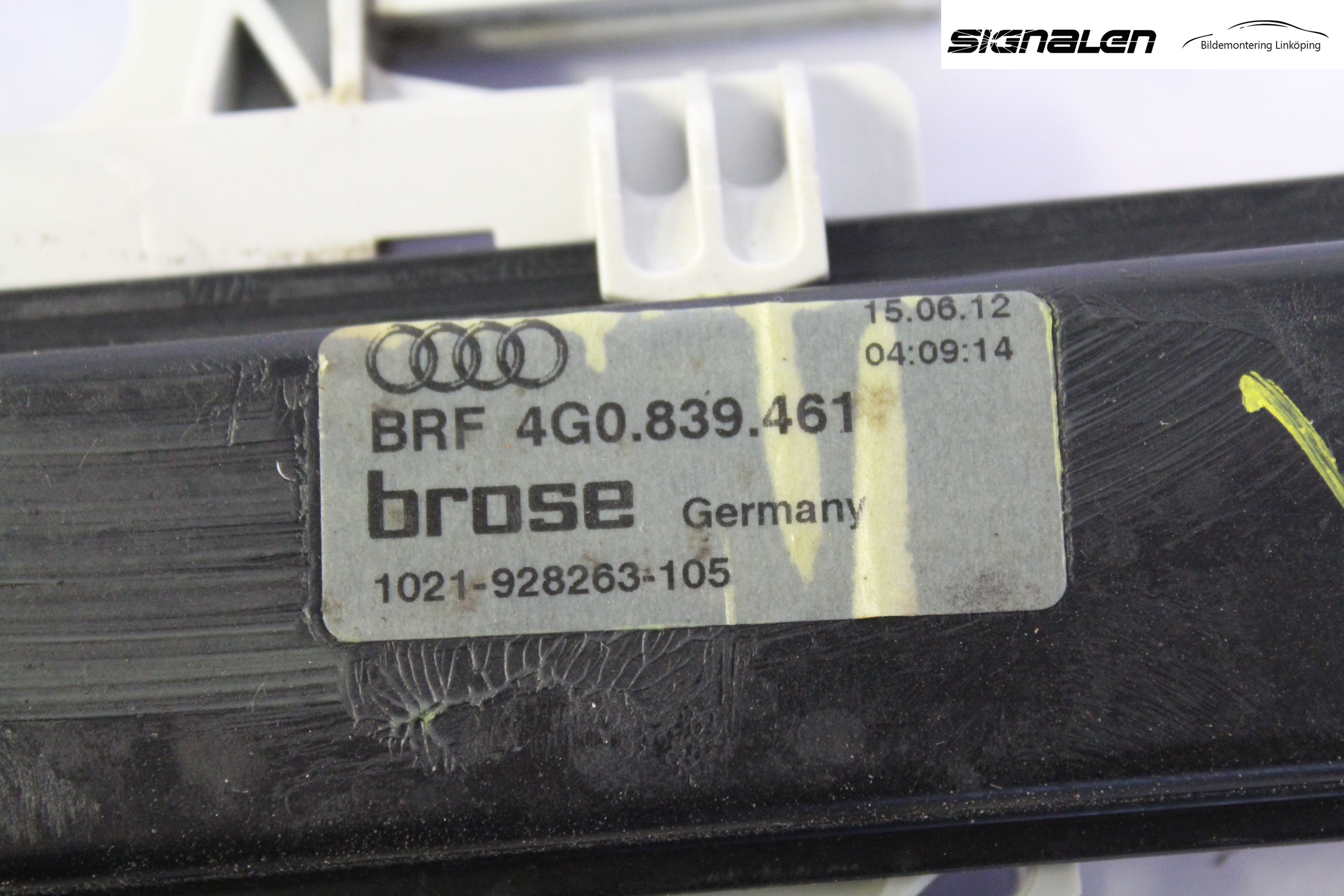 Audi A6/S6 4G 11-18 Fönsterhissmekanism
