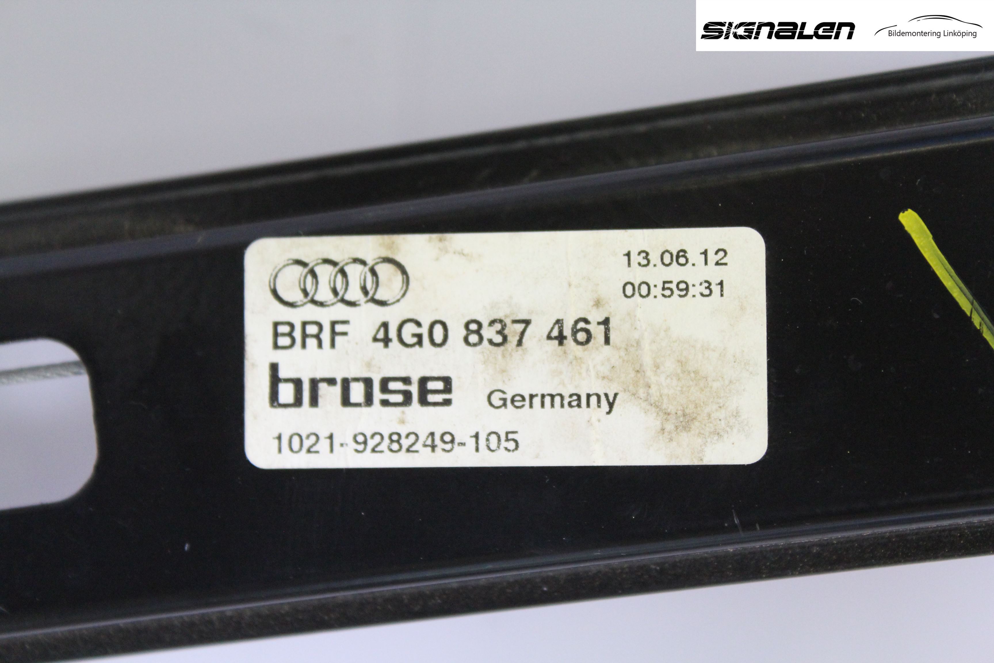 Audi A6/S6 4G 11-18 Fönsterhissmekanism