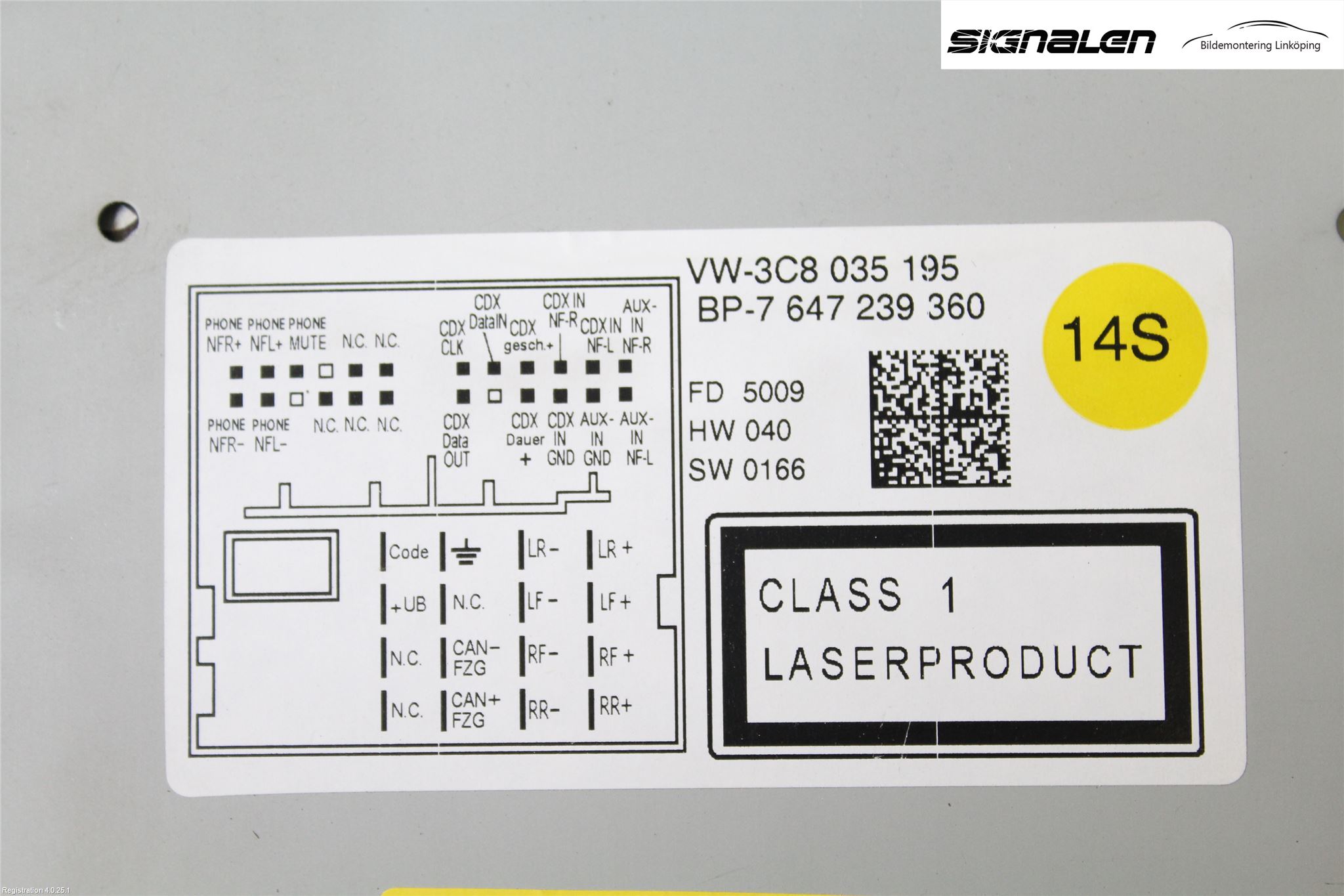 Volkswagen VW PASSAT 05-11 Cd Radio - Multimediapanel