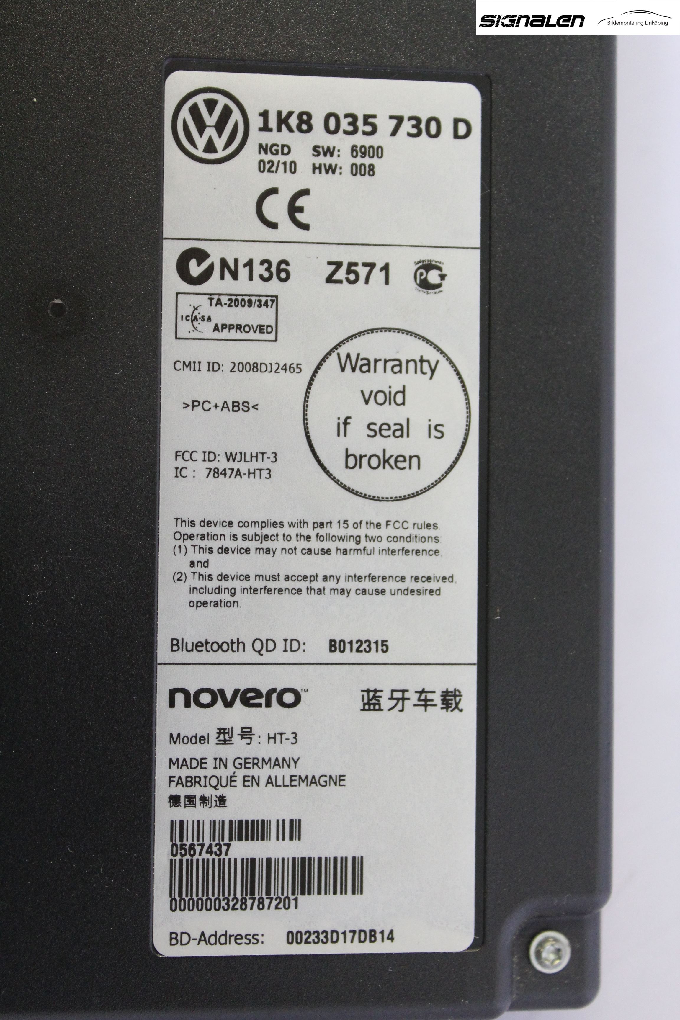 Volkswagen VW PASSAT 05-11 Styrenhet Övrigt